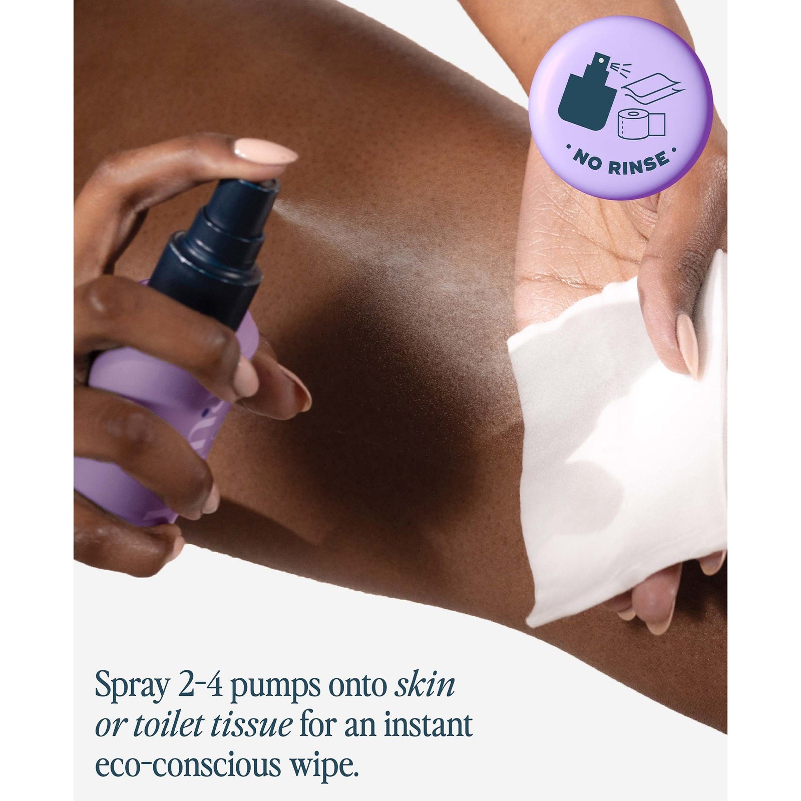 Luna Daily The Everywhere Spray-To-Wipe - pH-balancing Body Cleansing Spray With Prebiotics + Vitamins C & E 80ml 4
