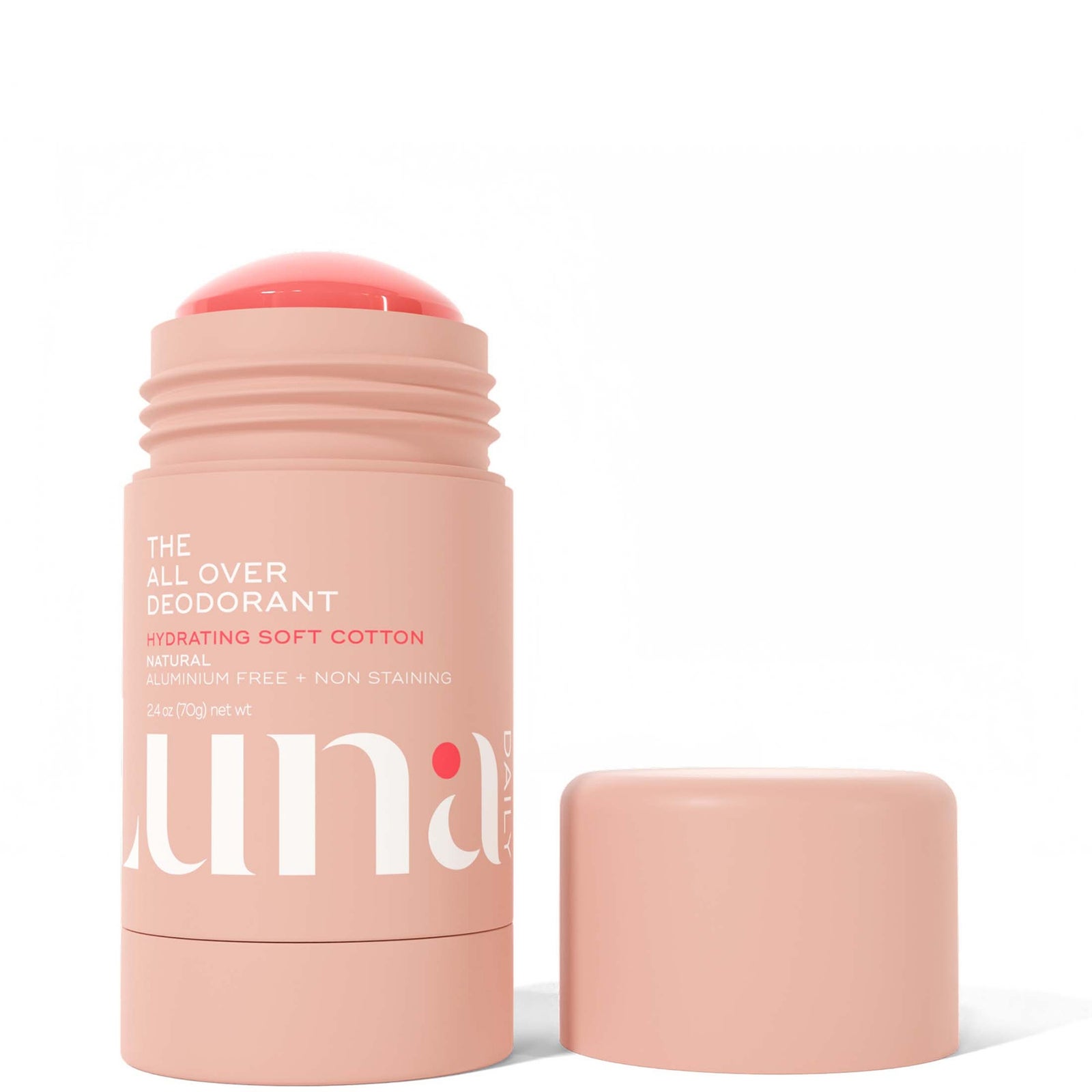 Luna Daily The All Over Deodorant- Extra-strength, Natural, Non-Staining Body Deodorant Stick - hydrating 70ml 2