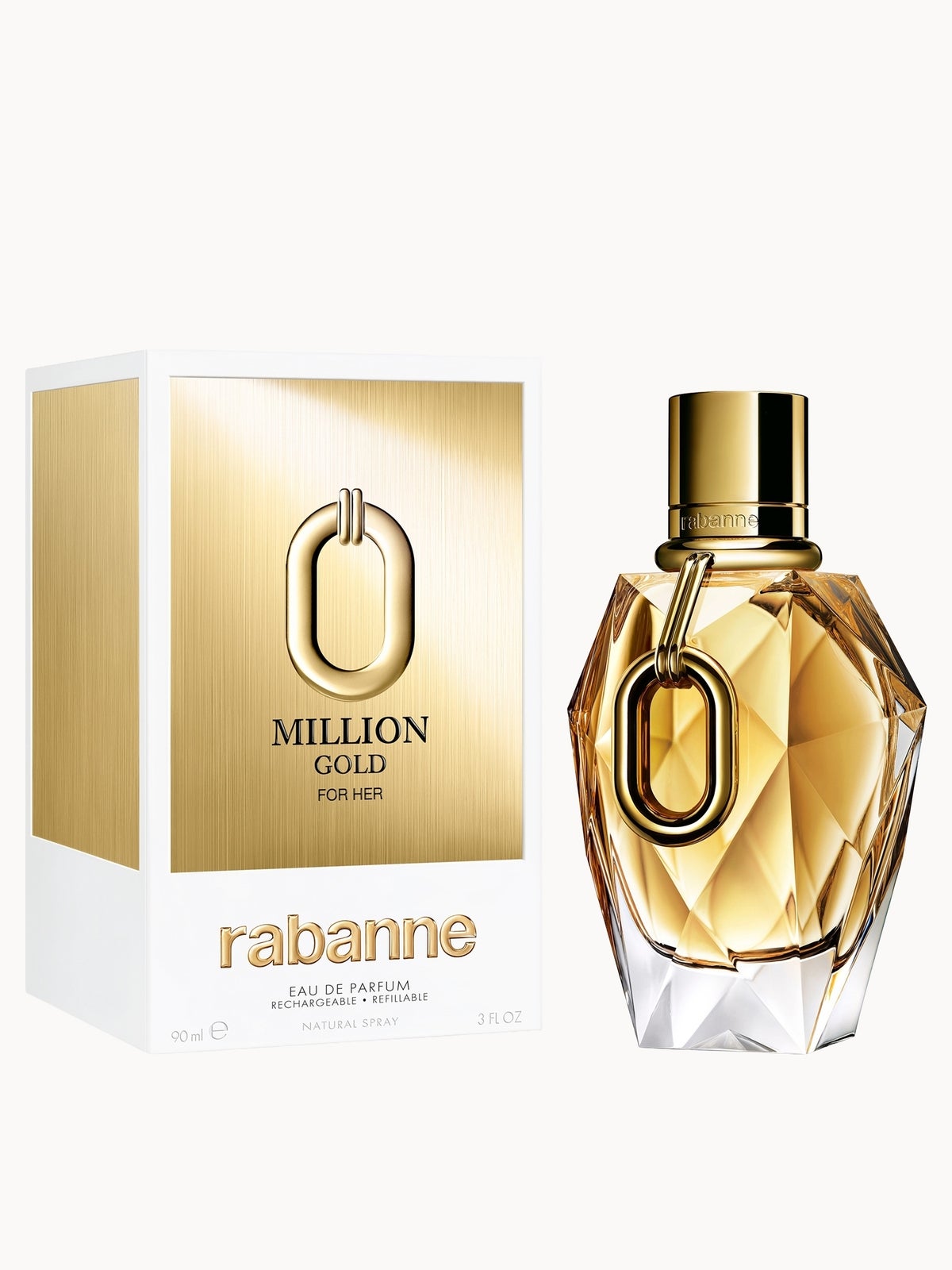 Rabanne Million Gold For Her Eau de Parfum Refillable 90ml 2