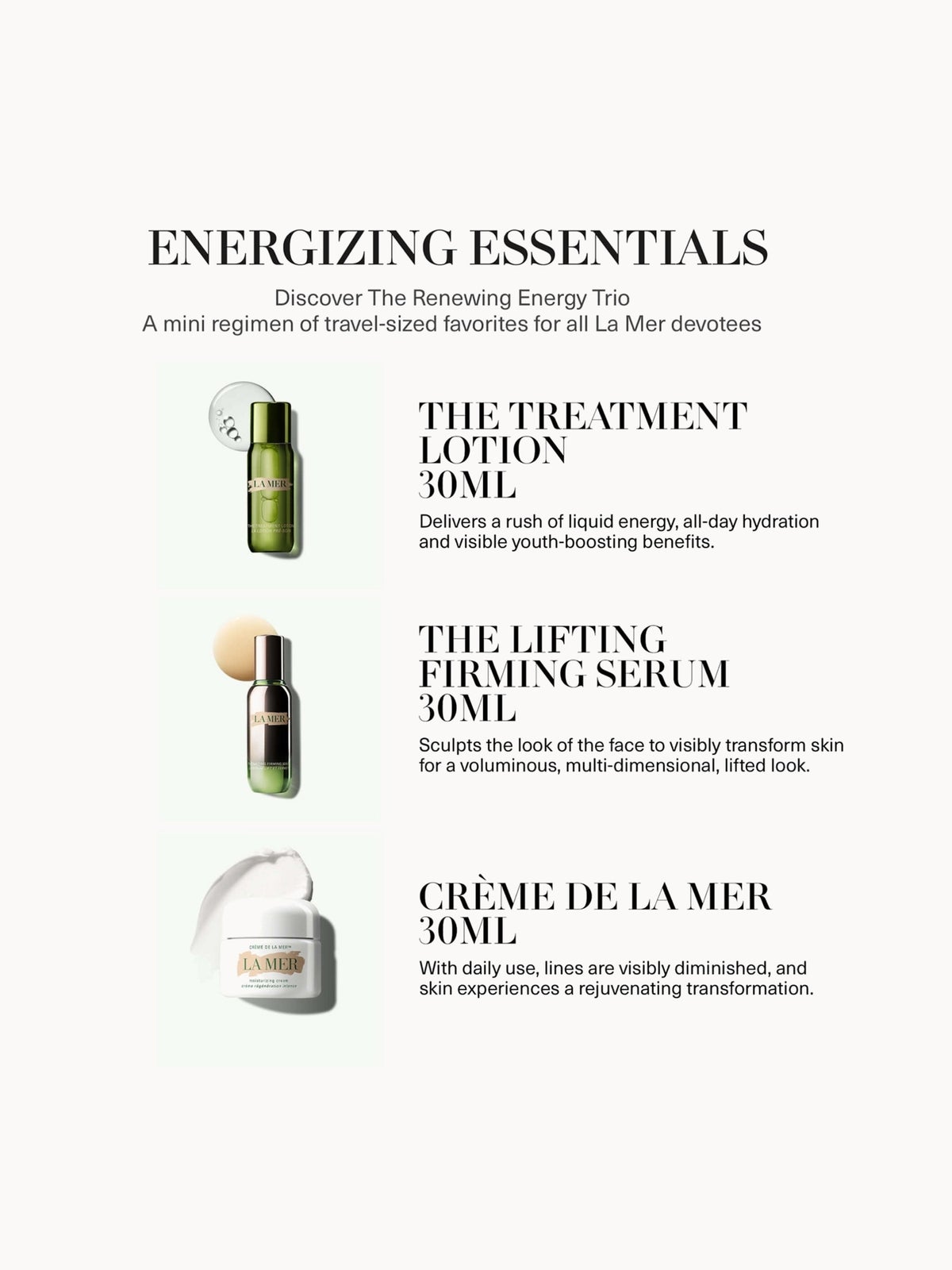 La Mer The Renewing Energy Trio (Worth £533) 3