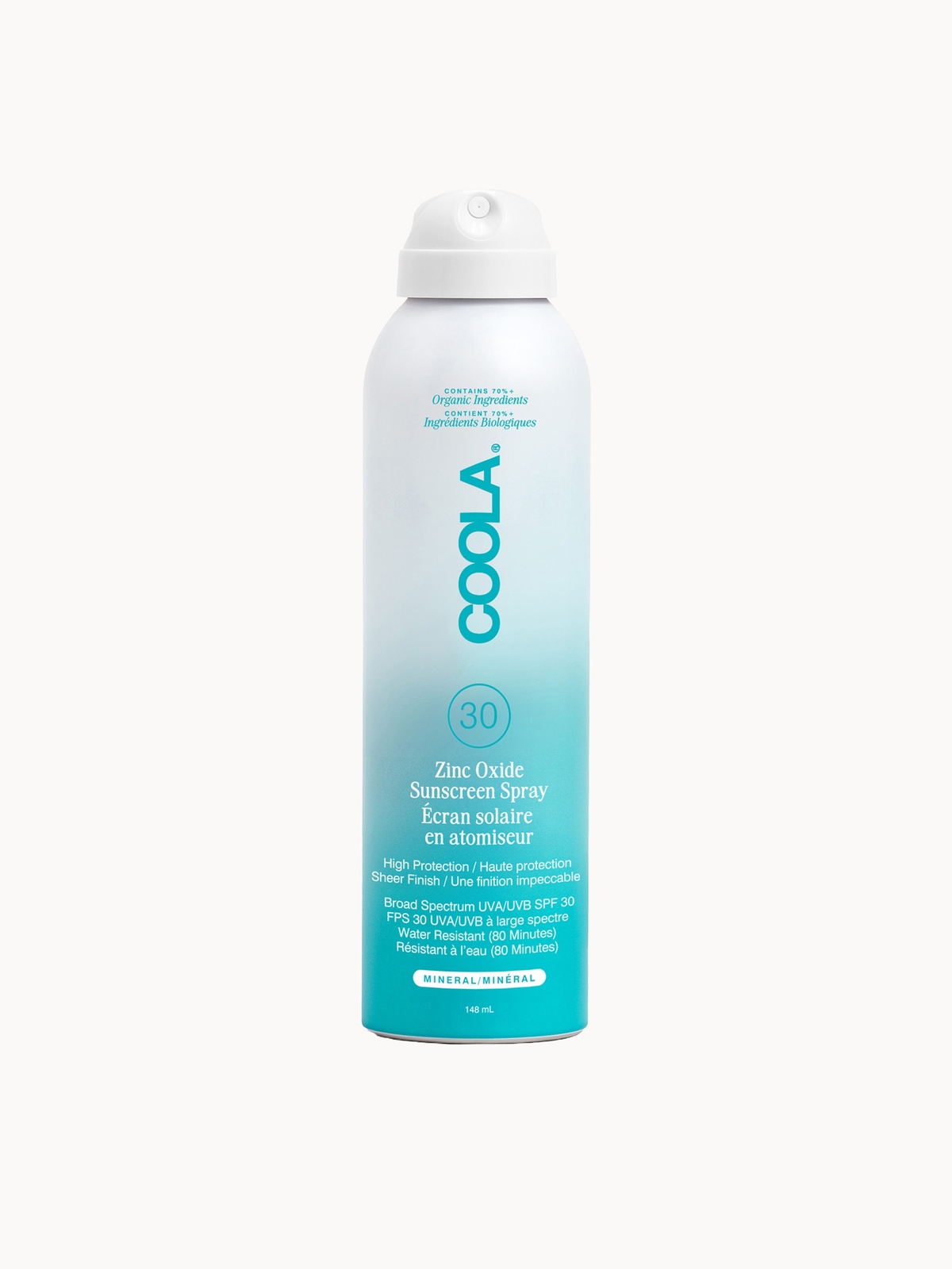 COOLA Mineral Spray SPF30 Unscented 148ml