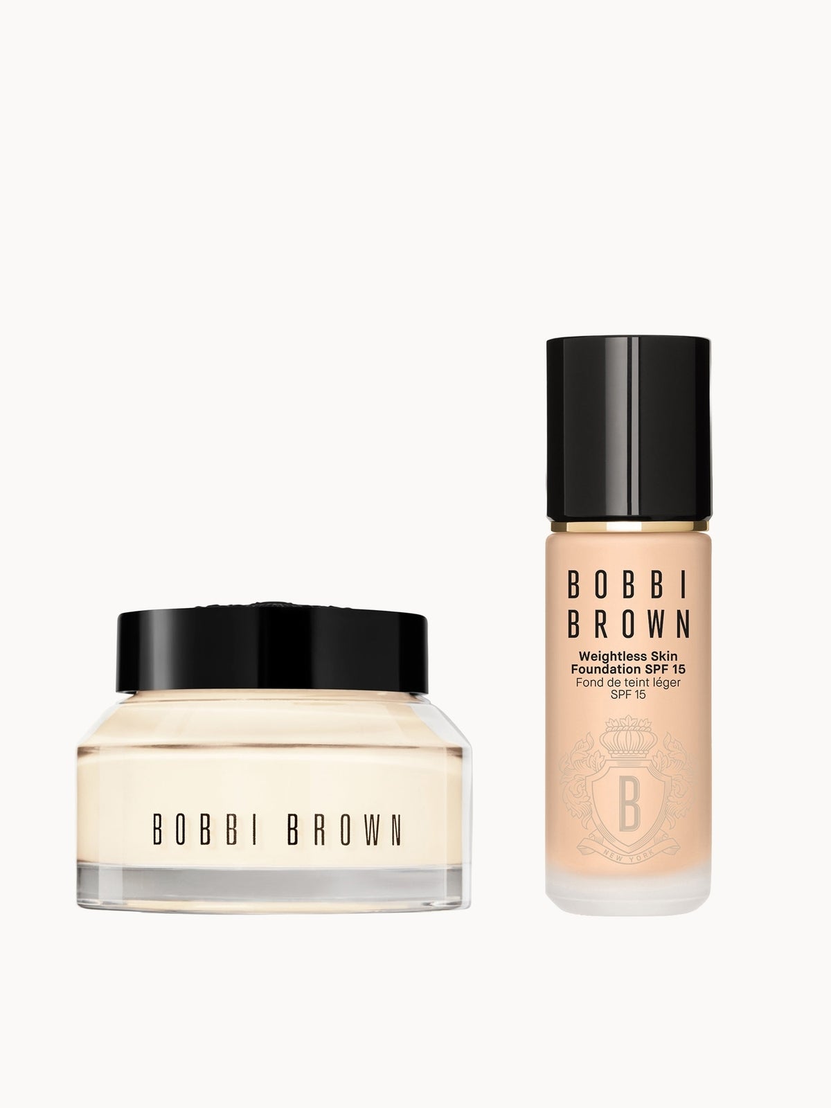 Bobbi Brown 24-hour Hydration Duo - Vitamin Enriched Face Base & Foundation Bundle (Various Shades) - Neutral Porcelain