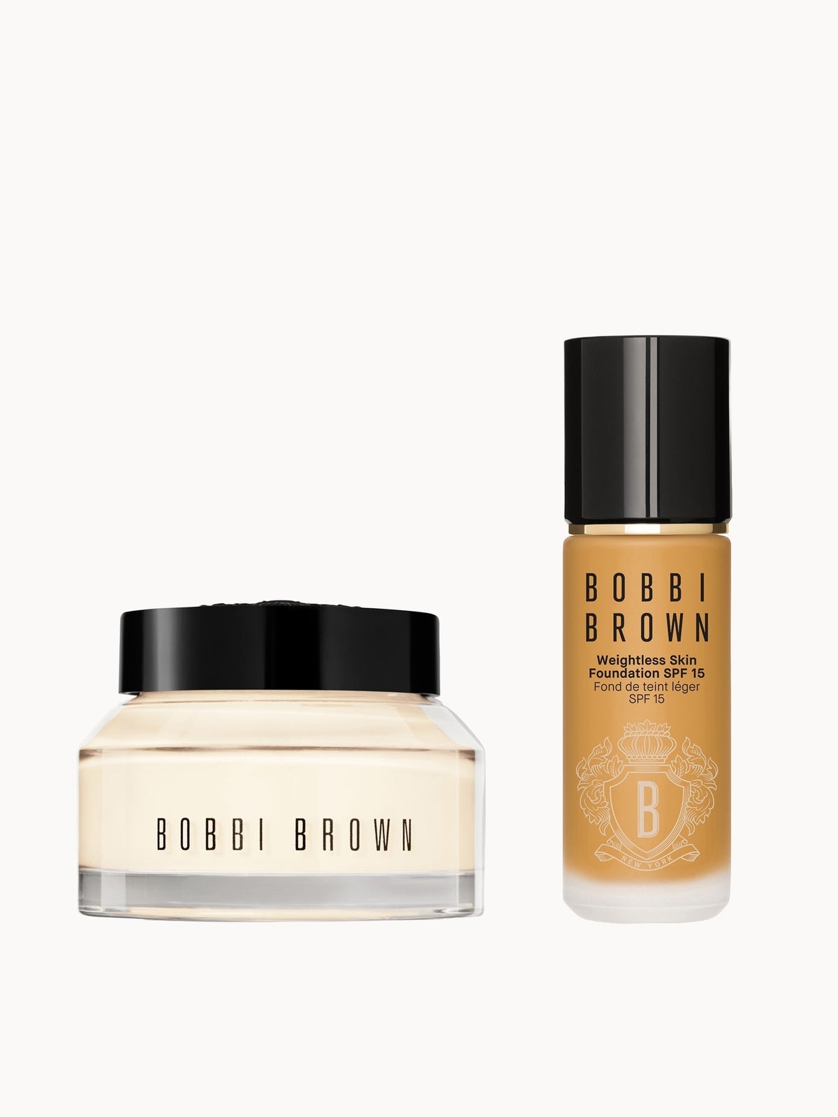 Bobbi Brown 24-hour Hydration Duo - Vitamin Enriched Face Base & Foundation Bundle (Various Shades) - Golden Honey
