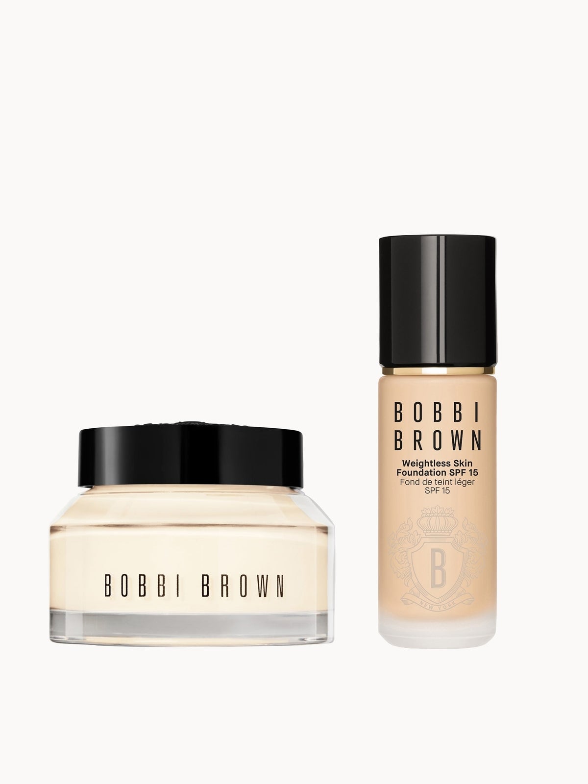 Bobbi Brown 24-hour Hydration Duo - Vitamin Enriched Face Base & Foundation Bundle (Various Shades) - Sand