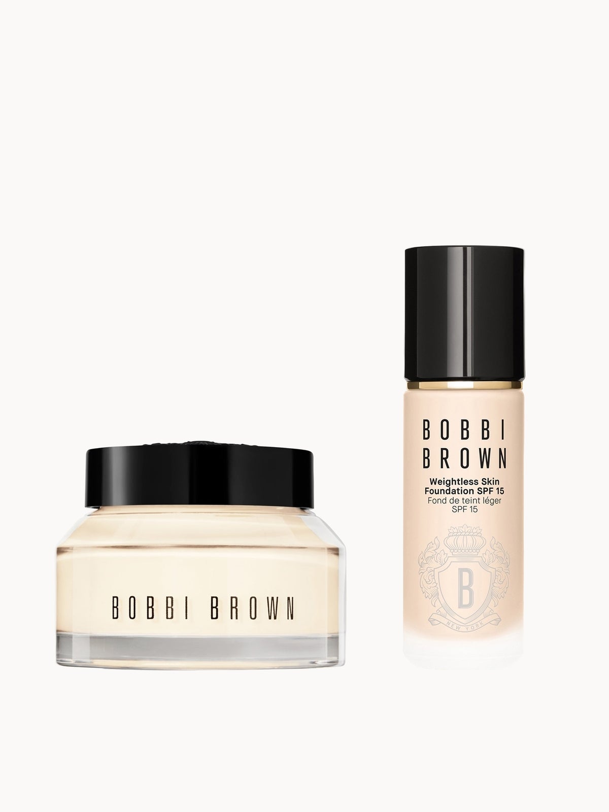 Bobbi Brown 24-hour Hydration Duo - Vitamin Enriched Face Base & Foundation Bundle (Various Shades) - Neutral Alabaster