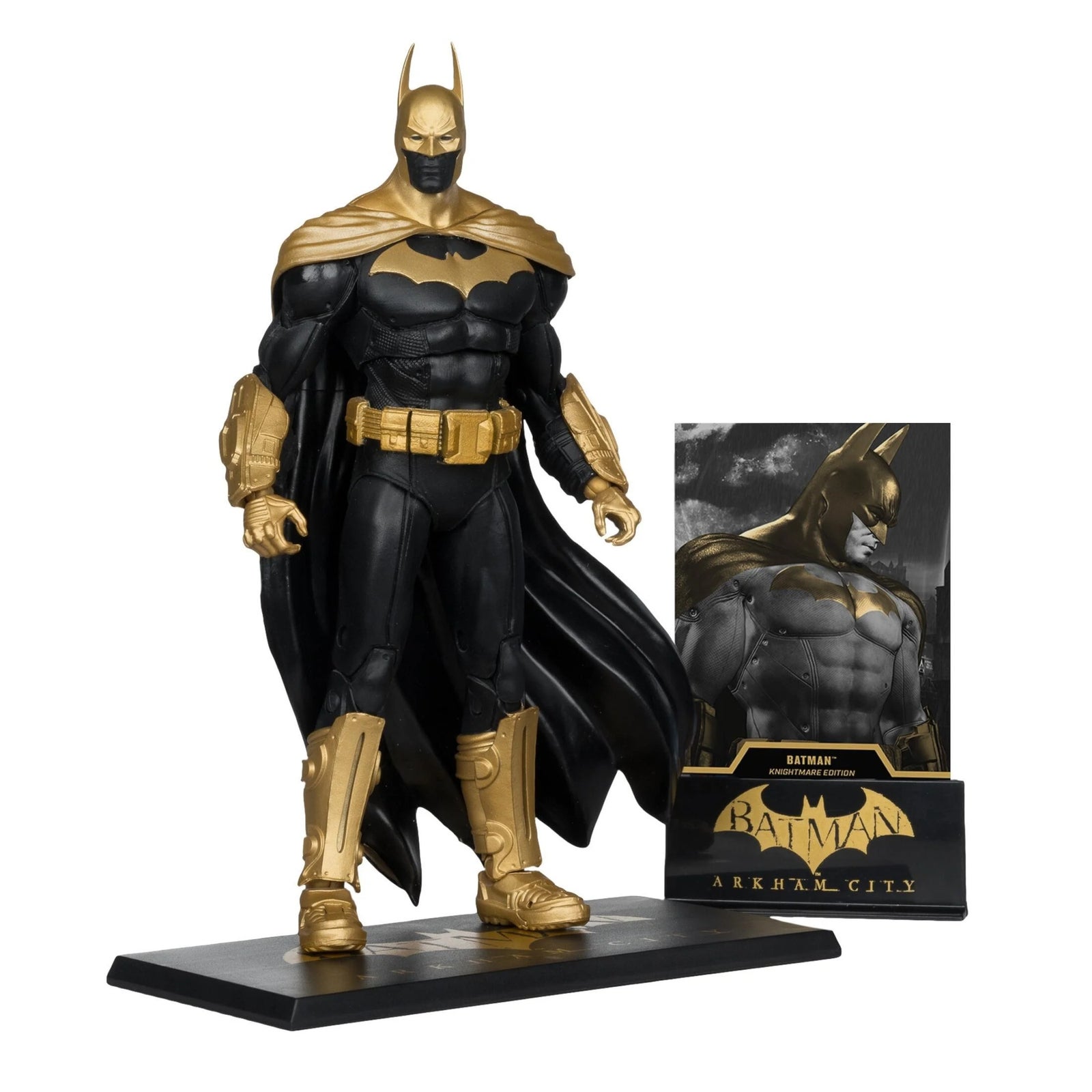 McFarlane DC Multiverse Arkham City Knightmare Batman Gold Label Version Action Figure (7 )
