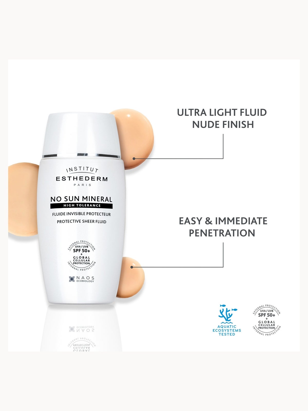 Institut Esthederm No Sun Mineral SPF 50+ Sheer Fluid 50ml 3