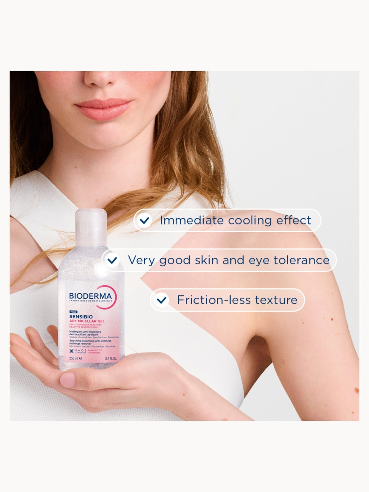Bioderma Sensibio Micellar Gel Soothing Cleansing Anti-Redness Makeup Remover 250ml 3