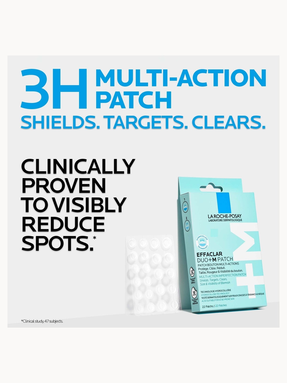 La Roche-Posay Effaclar Duo+M Patch, Multi-Action Imperfection Patch for Breakout-Prone Skin 22 Patches 3