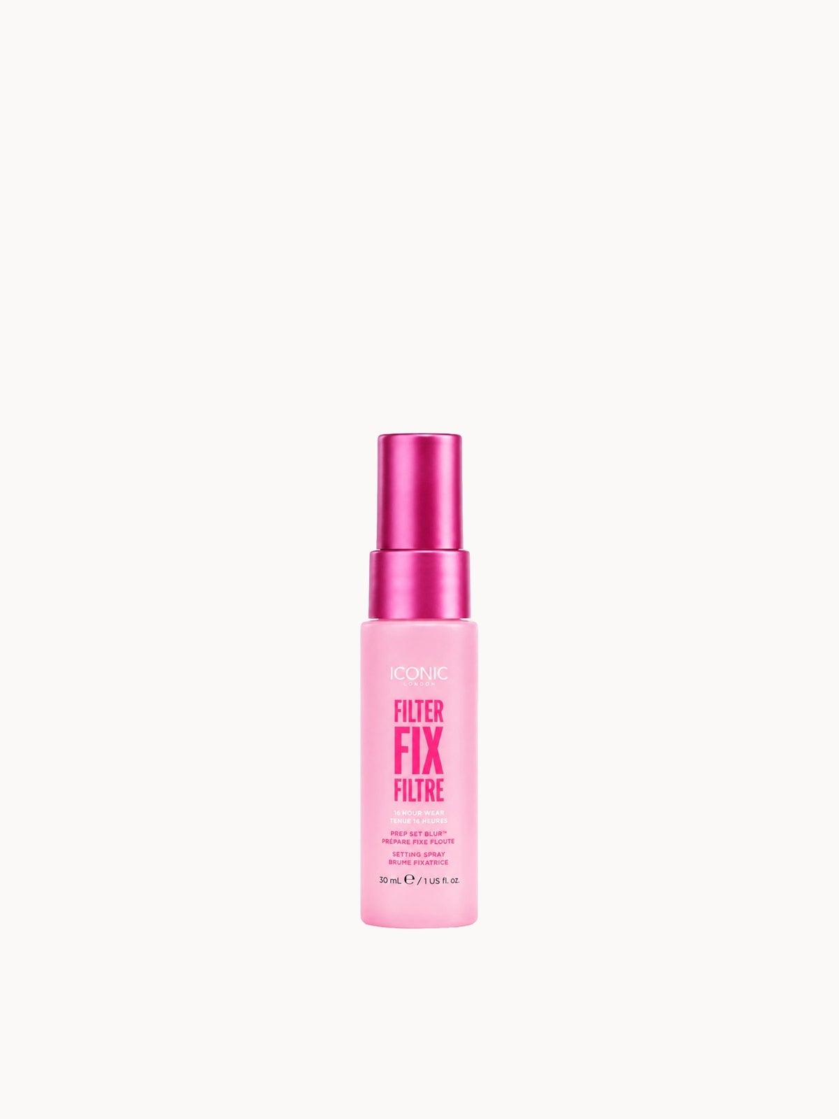 ICONIC Filter FixPrep Set Blur Setting Mist Fixing Spray 30ml Mini 16 Hour Wear - Image 3