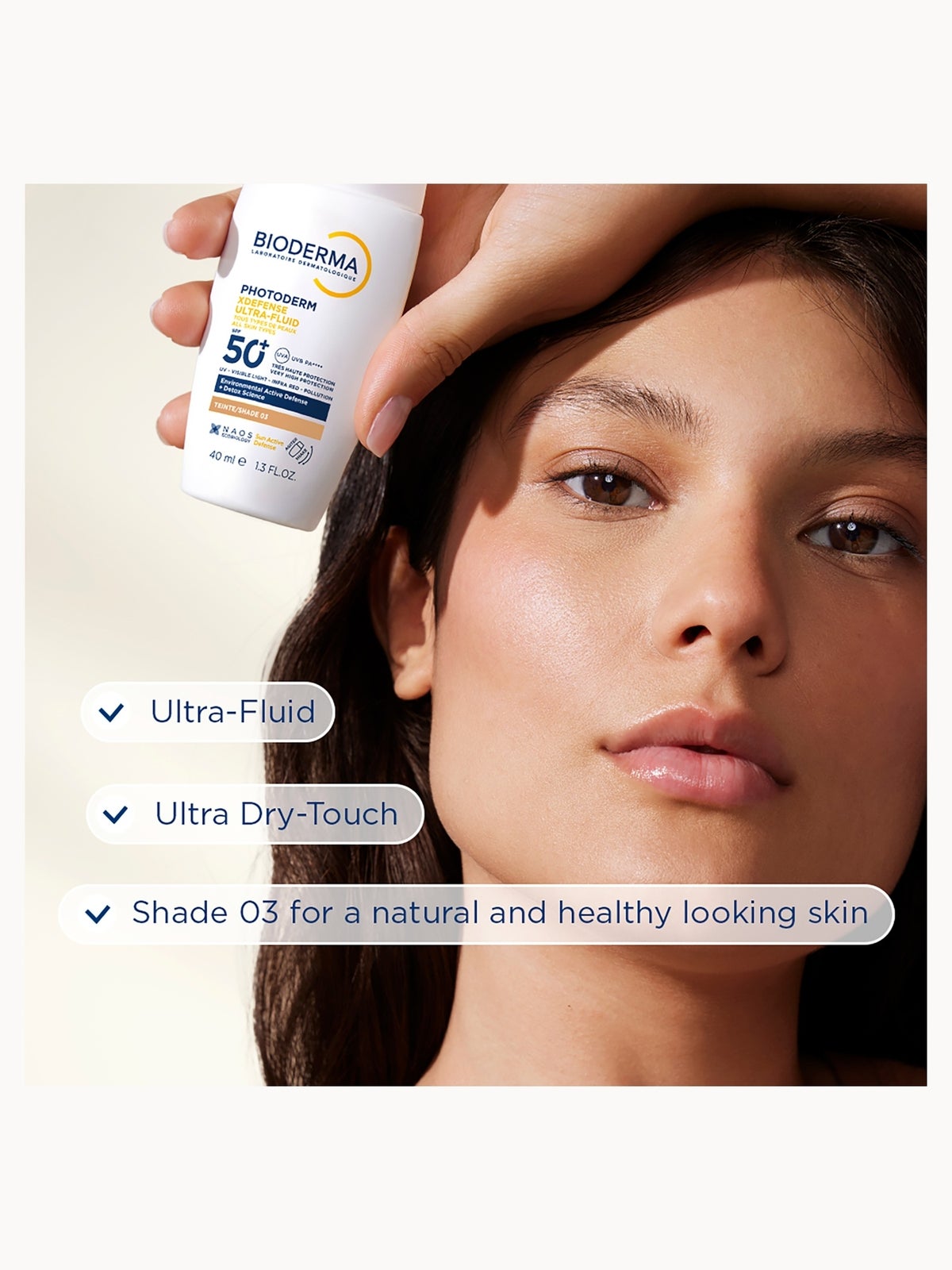 Bioderma XDefense Ultra Fluid SPF50+| Suncare and Urban Protection 40ml (Various Shades) - Shade 03 4