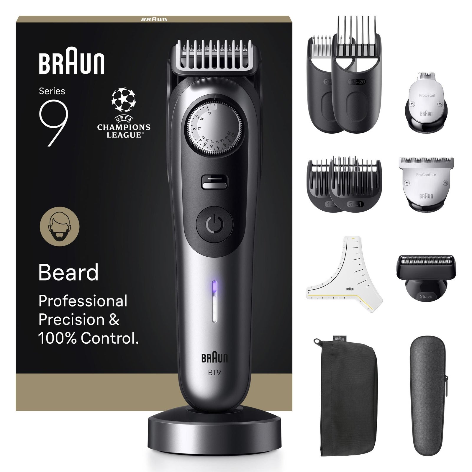 Men's Grey Braun Beard Trimmer Series 9 Bt9560