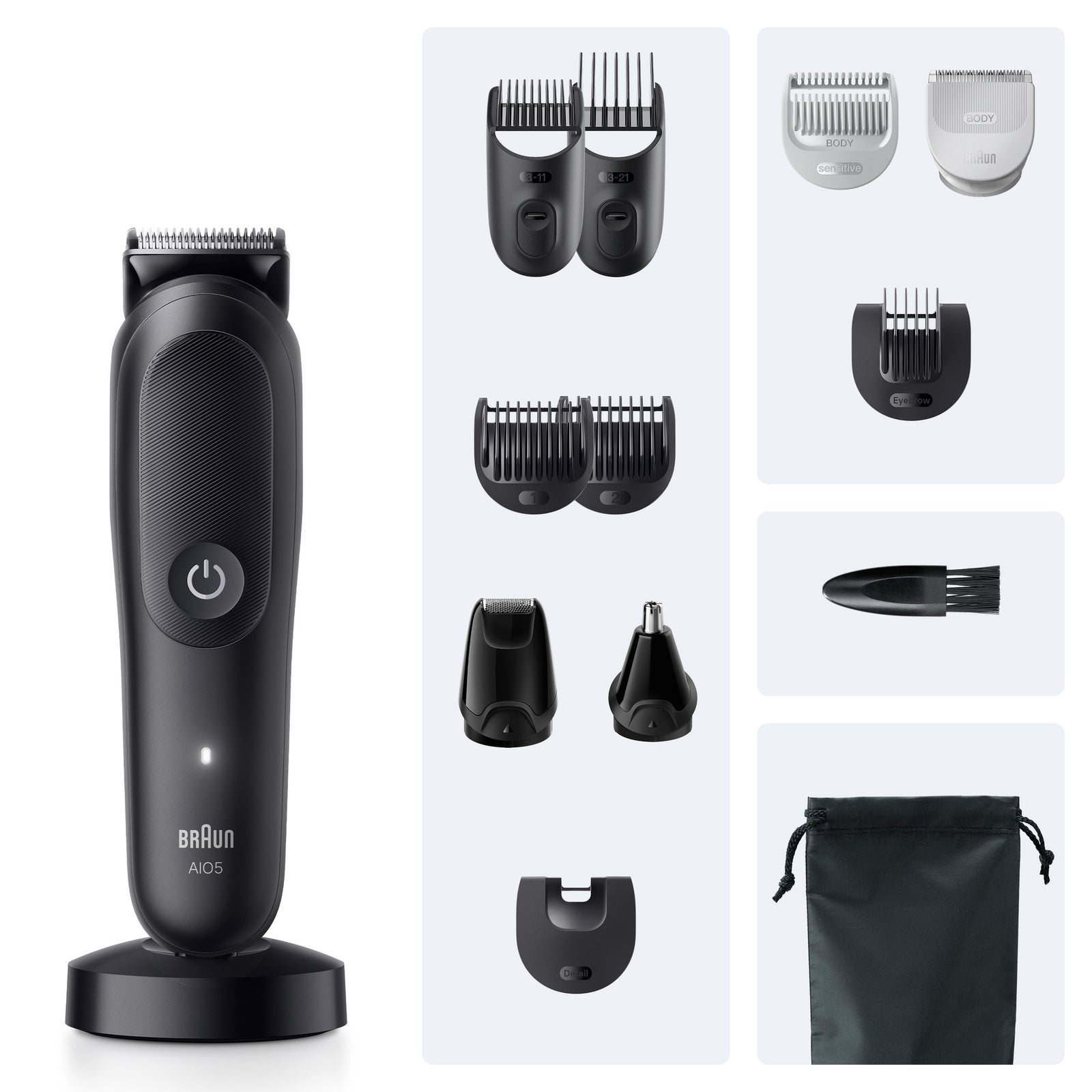 Men's Black Braun All-In-One Trimmer Style Kit Series 5 Aio5565 - Image 2