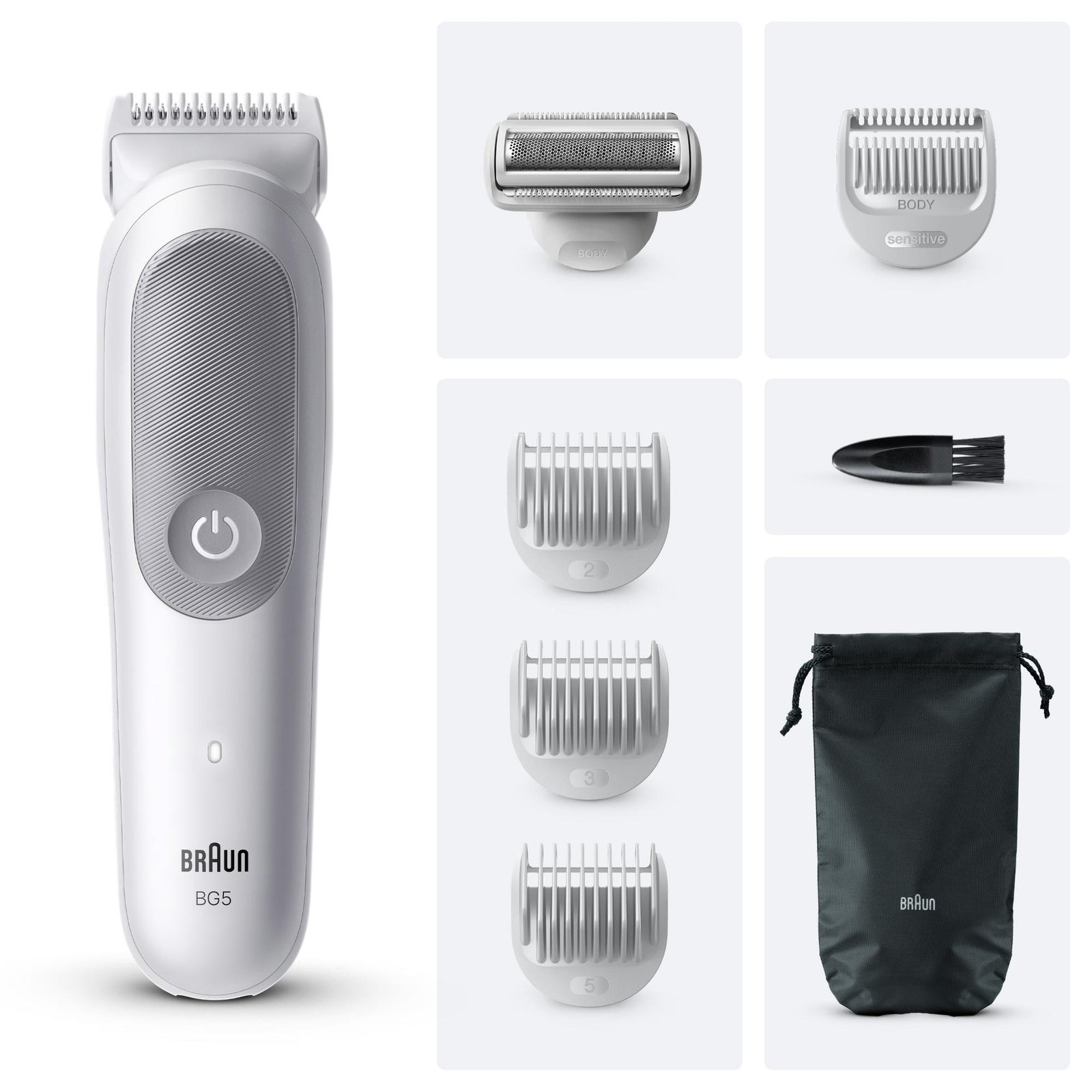 Men's Grey Braun Body Groomer Series 5 Bg5555
