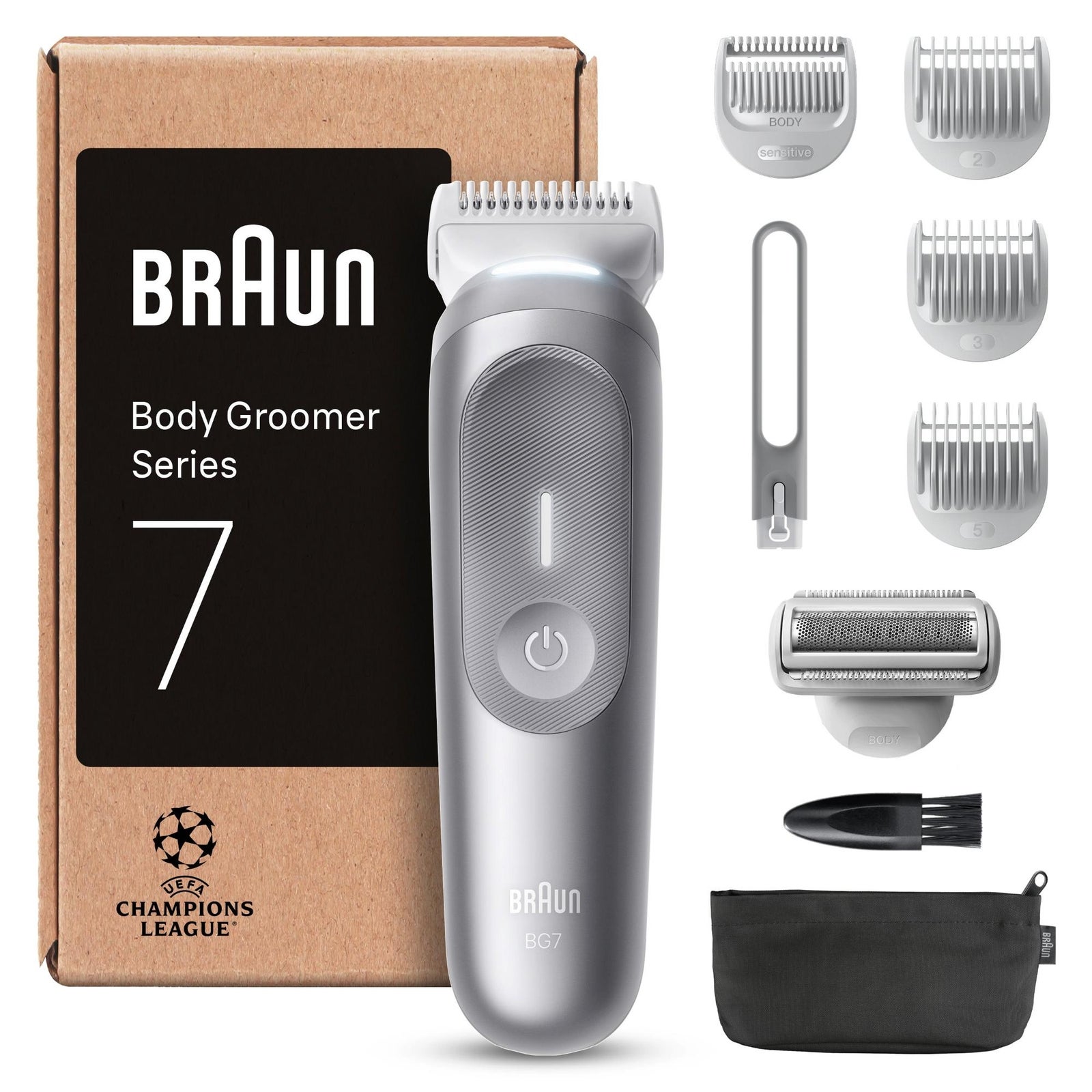 Men's Grey Braun Body Groomer Series 7 Bg7555