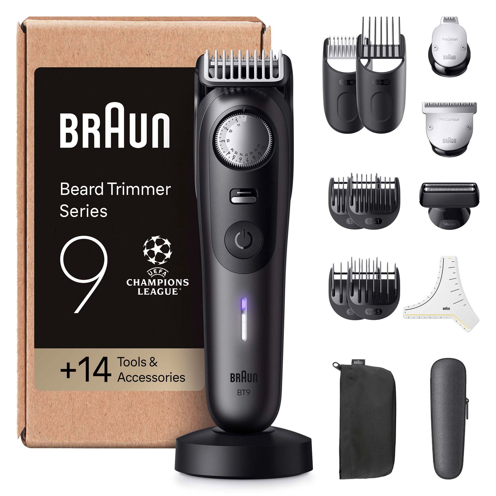 Men's Black Braun Beard Trimmer Series 9 Bt9565