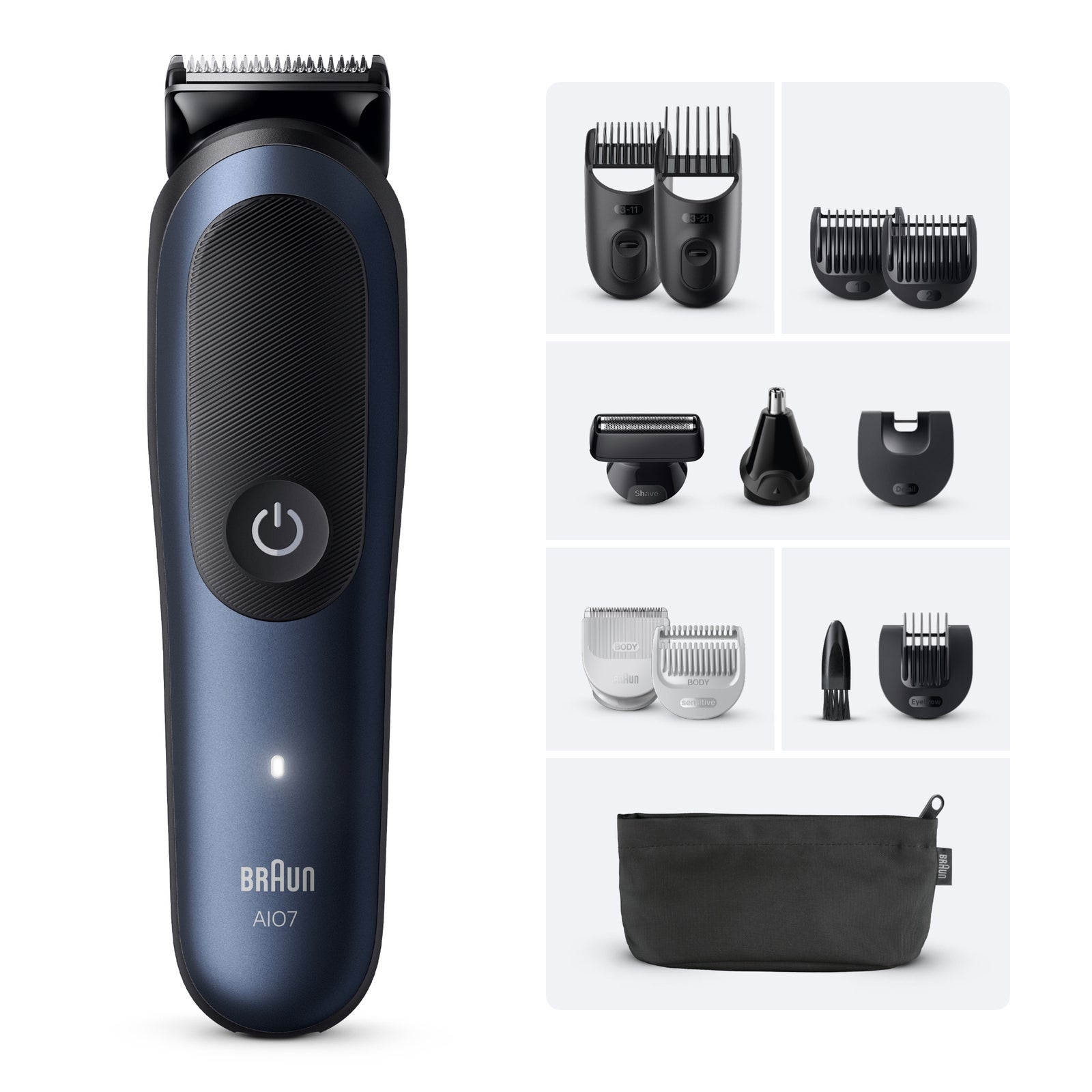 Braun All-In-One Styling Set AIO7540 11-in-1 Set für Bart and Body: retailer-supplied image