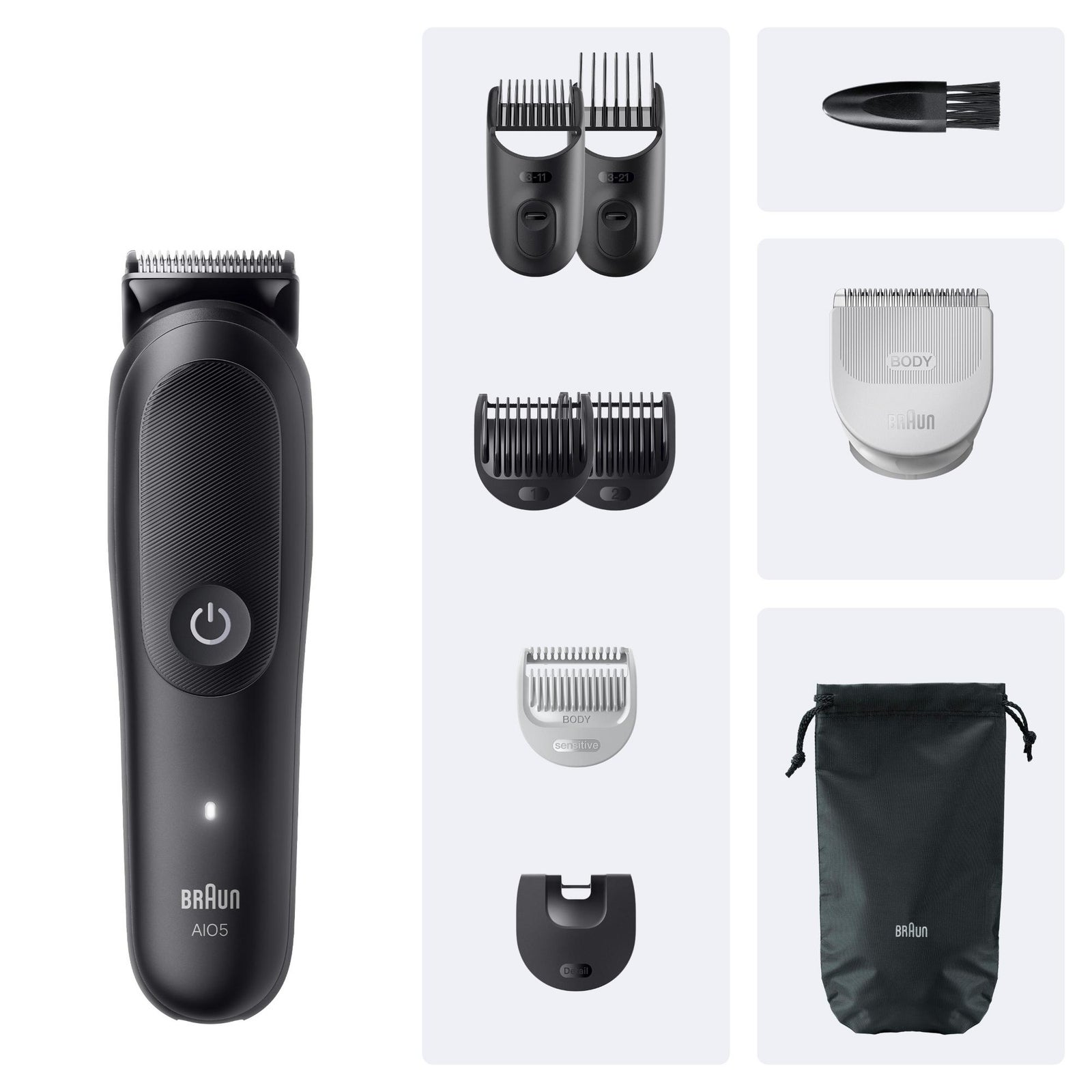 Braun All-In-One Styling Set AIO5540 9-in-1 Set für Bart and Body: retailer-supplied image