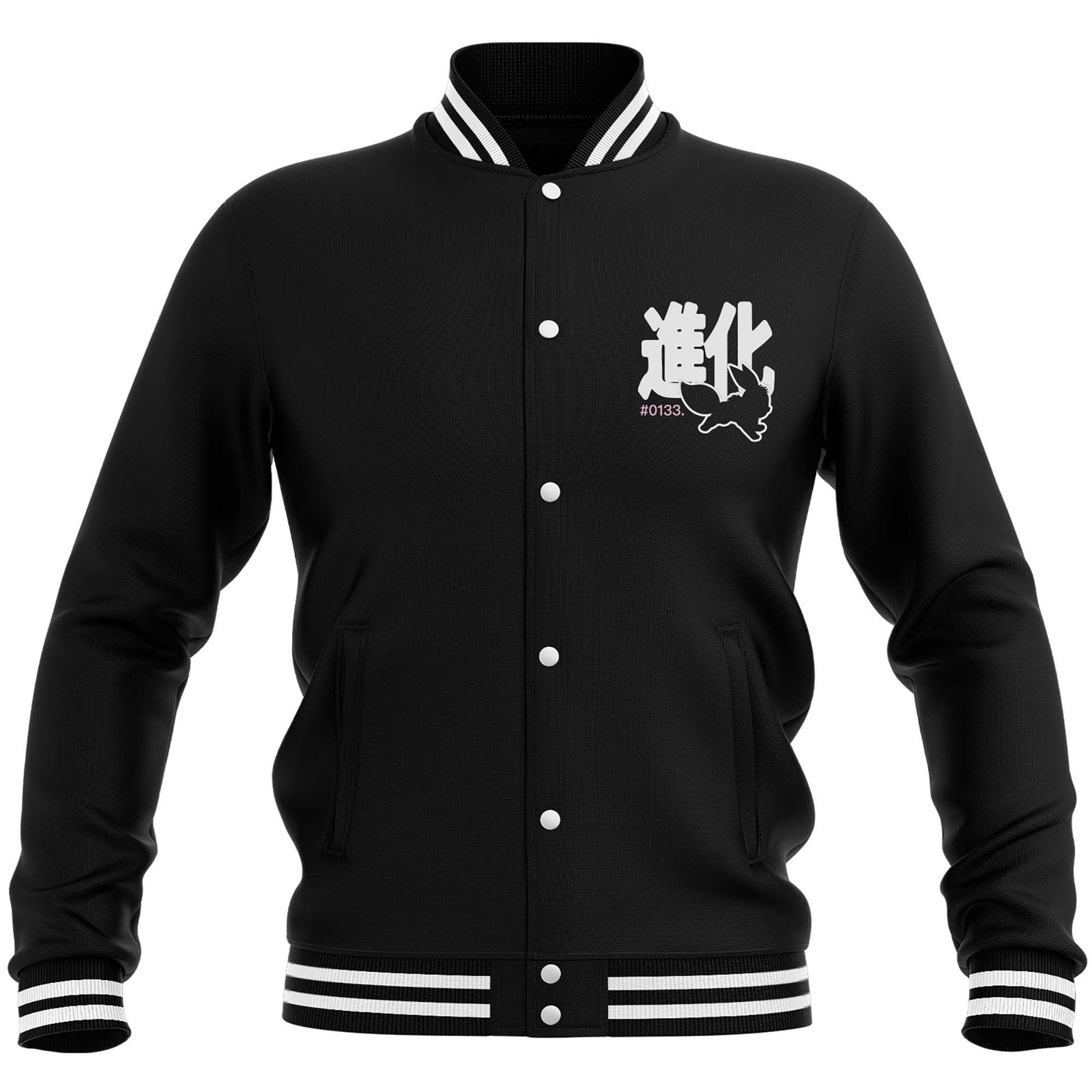 Pokémon Circle Of Eevee Evolutions Varsity Jacket - Noir/Noir