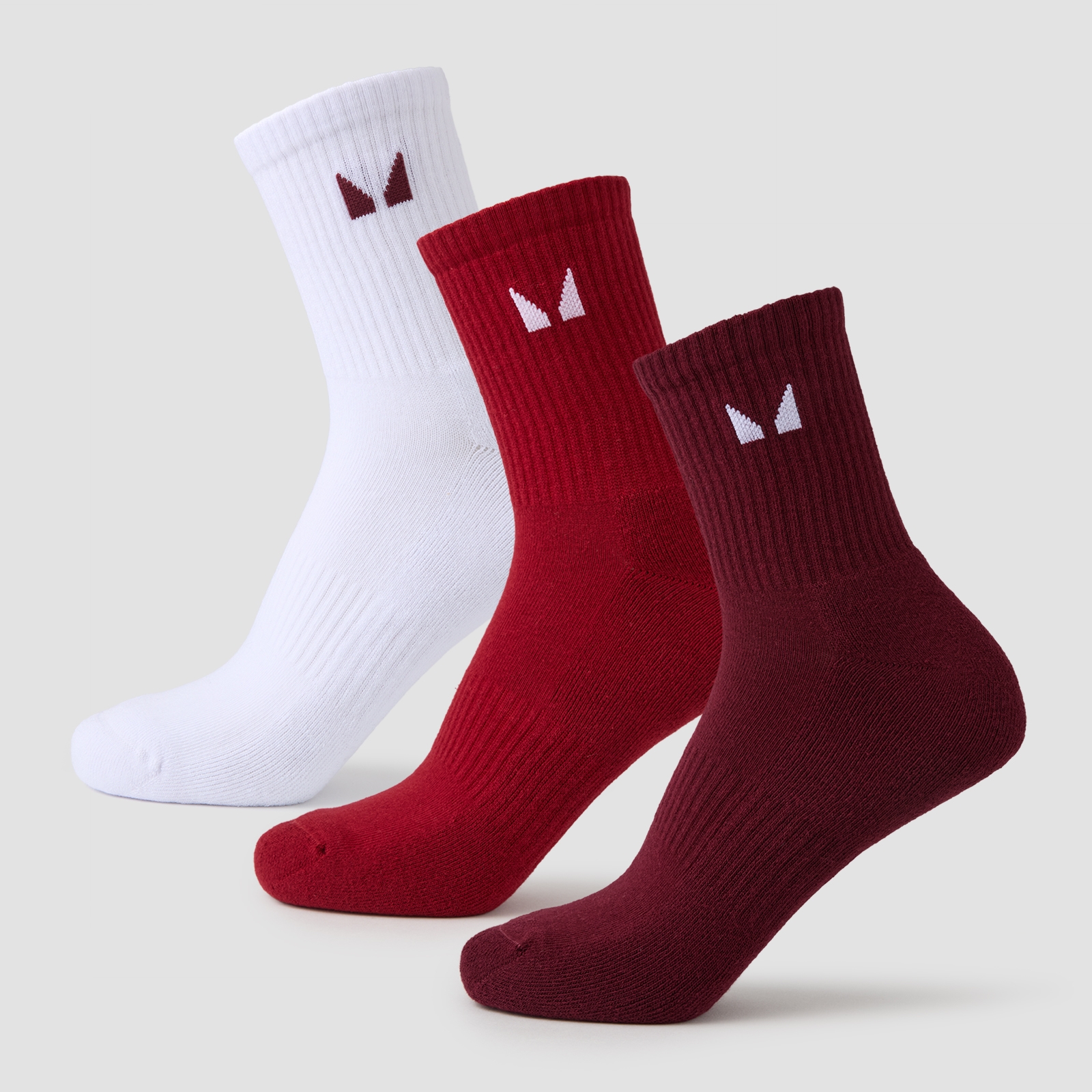5059883398136 - MP Crew-Socken Unisex (3er-Packung) — Beere-Multipack - UK 6-8
