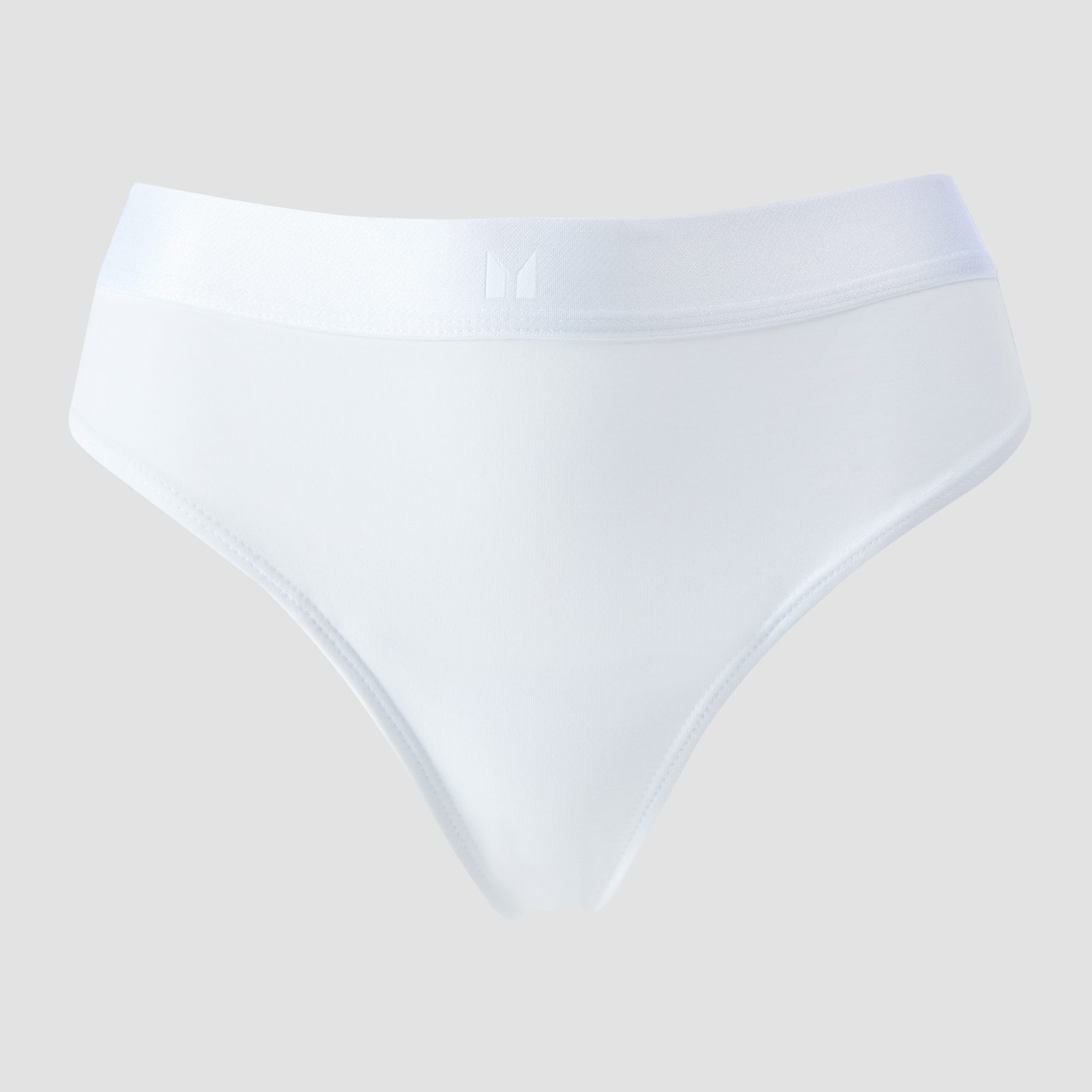 Thumbnail - MP Damen Tanga mit Mittelhohem Bund (5er-Packung) – Weiß/Schwarz/Hellgrau - M