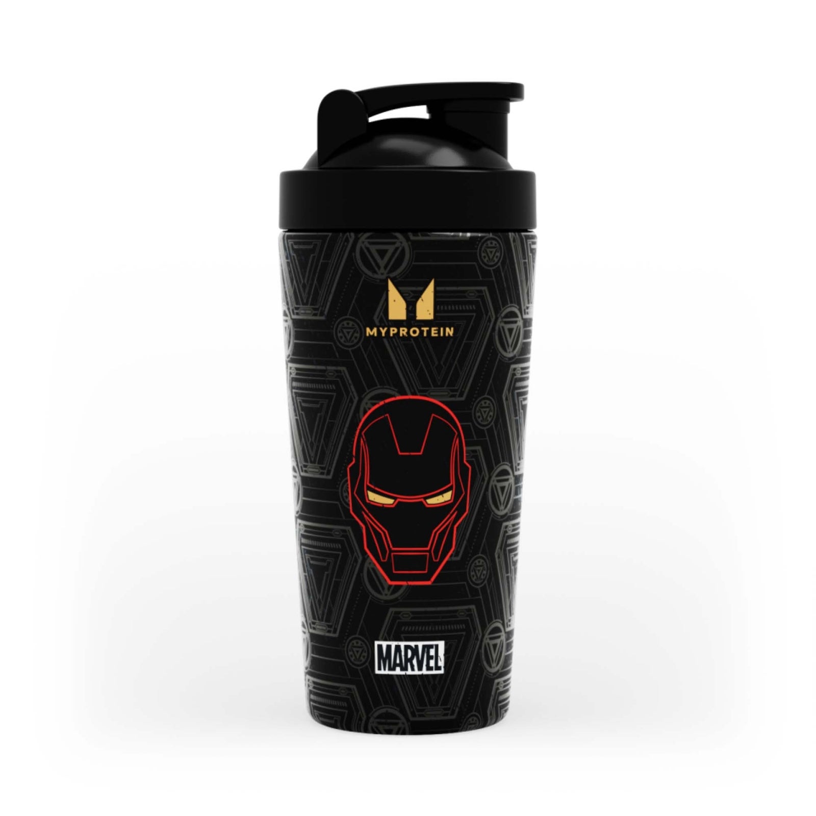 Shaker in metallo riciclato Iron Man Myprotein - Nero