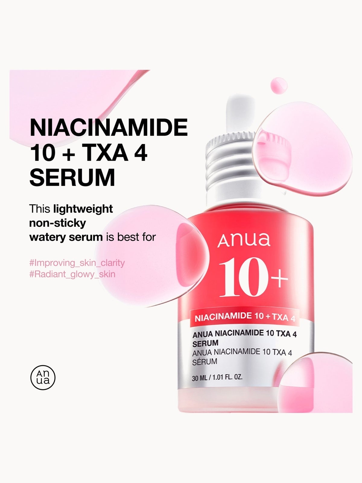 Anua Niacinamide 10% + TXA 4% Serum 30ml 3