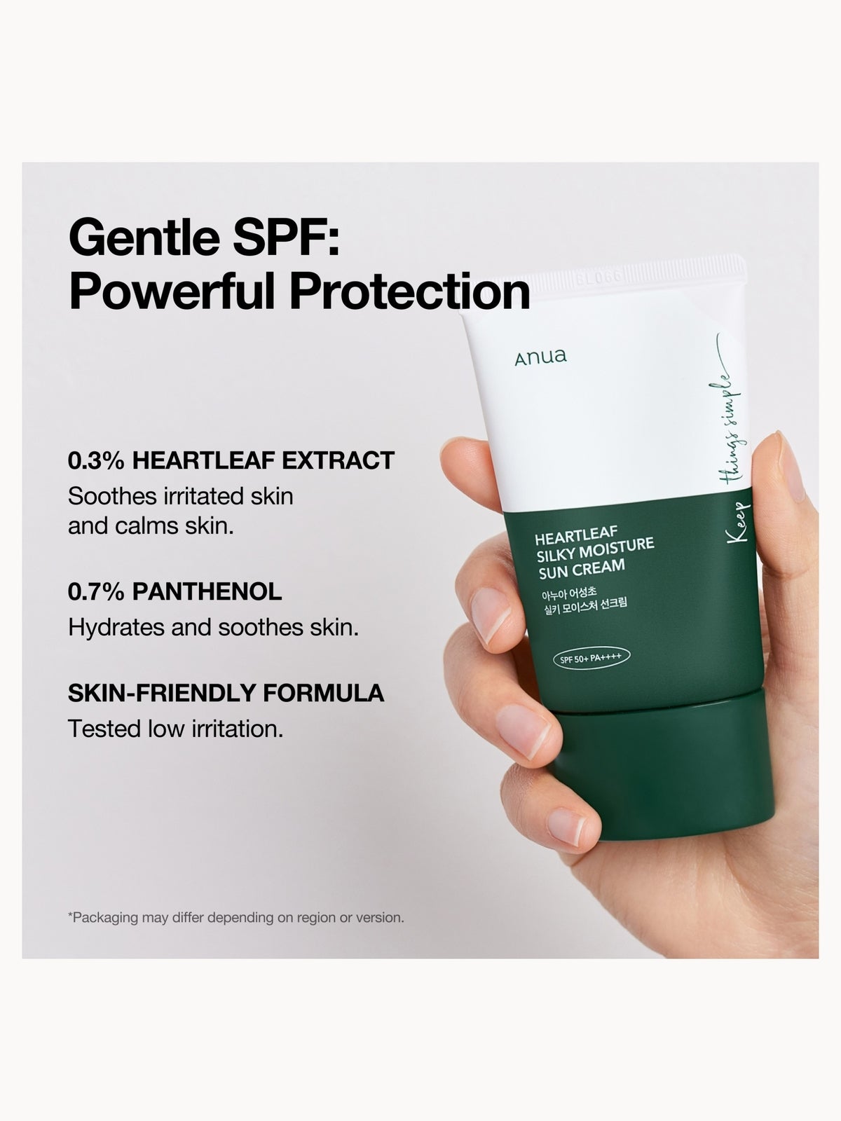 Anua SPF 50 Silky Moisture Sun Cream 50ml 3