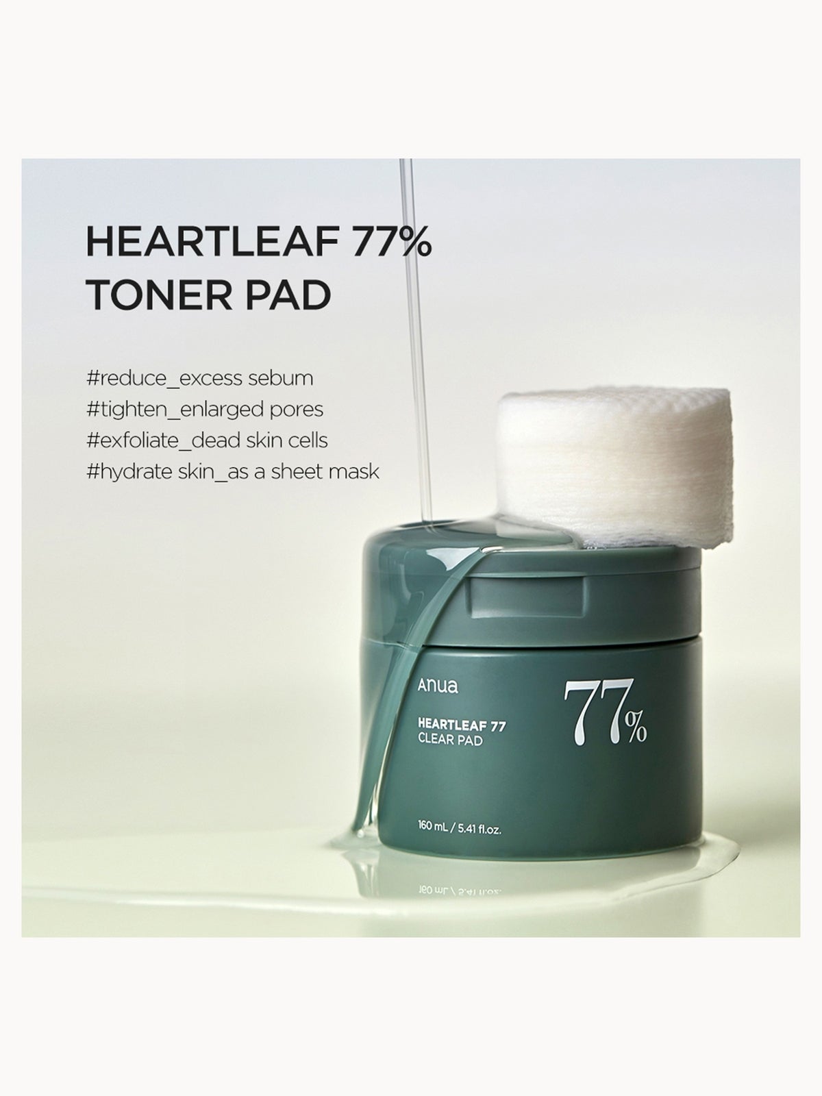 Anua Heartleaf 77 Clearpad 160ml 2
