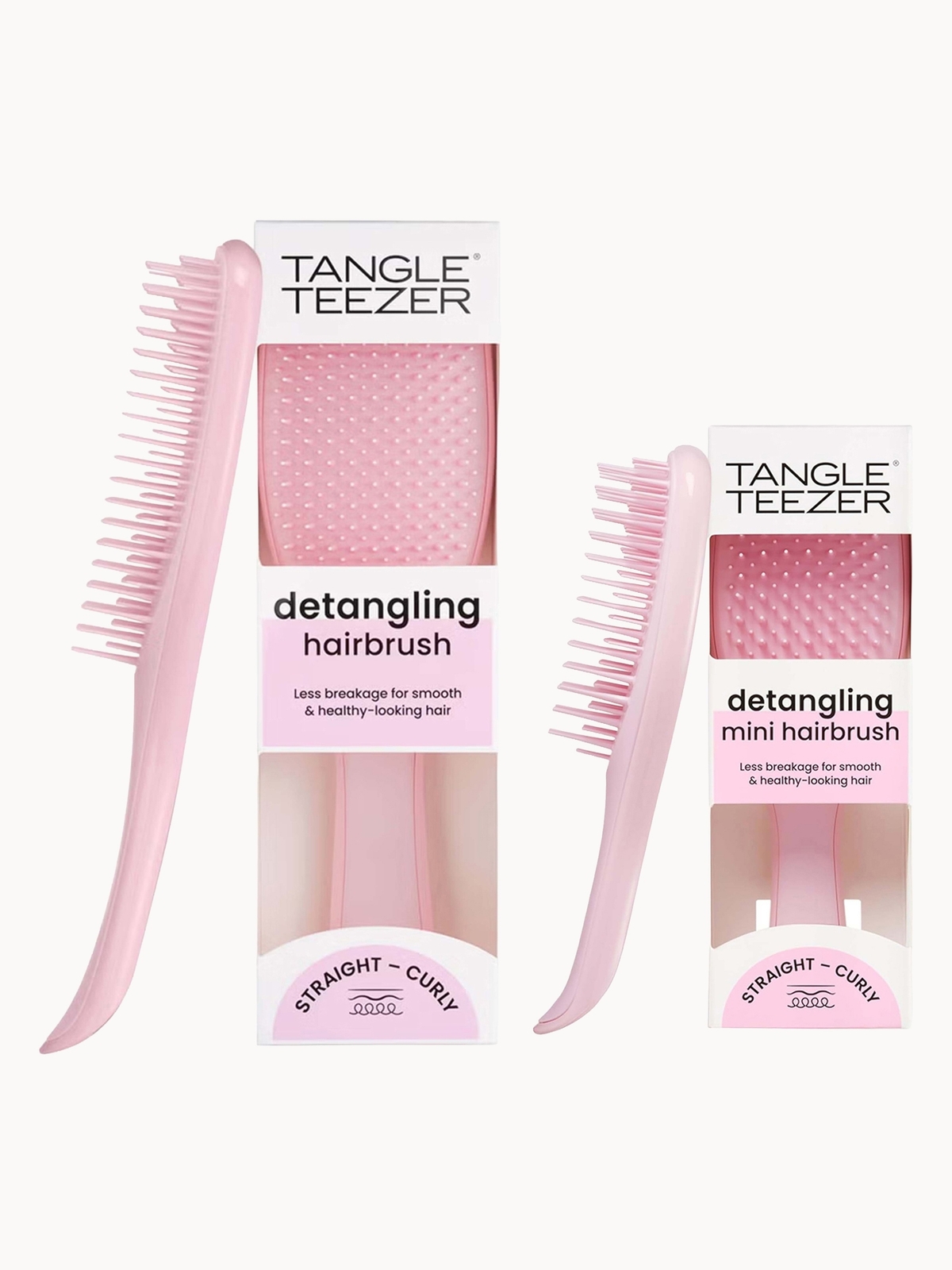 Tangle Teezer Home and Away Detangling Duo Millennial Pink