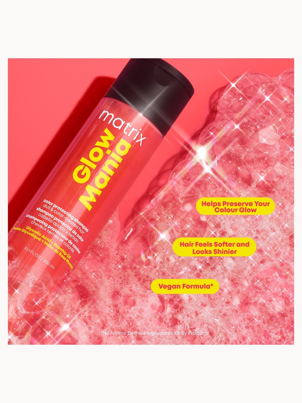 Glow Mania Colour Protecting Set including Shampoo, Conditioner, Leave-In Conditioner, and Mask 3