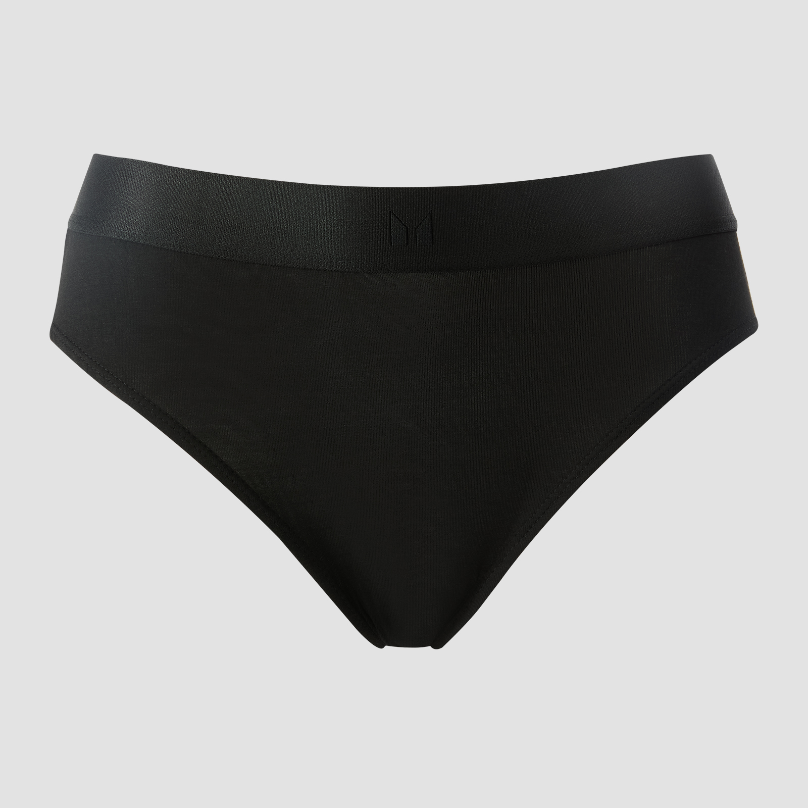 MP Damen Bikinislip mit Mittelhohem Bund (5er-Packung) – Weiß/Schwarz/Hellgrau - L