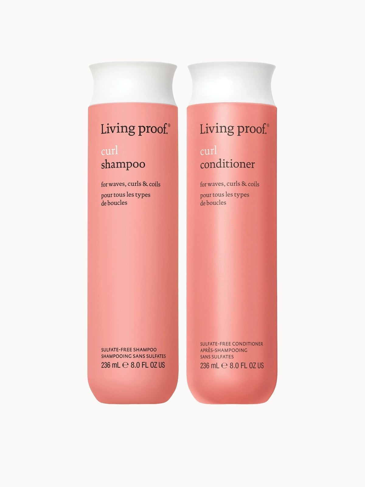 Living Proof Curl Shampoo and Conditioner Bundle for Stronger, Hydrated, Healthier looking curls