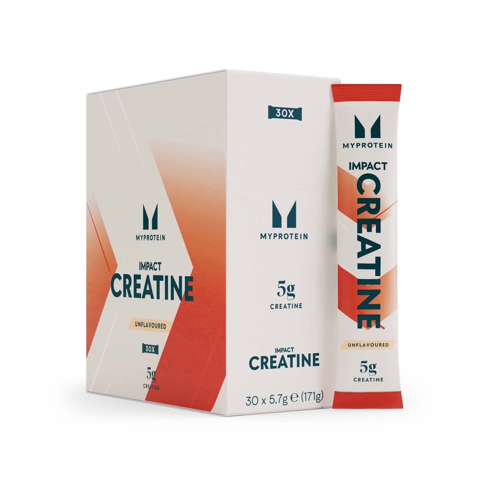 Impact Creatine | Pliculețe de creatină - 30 x 5.7g - Fara aroma