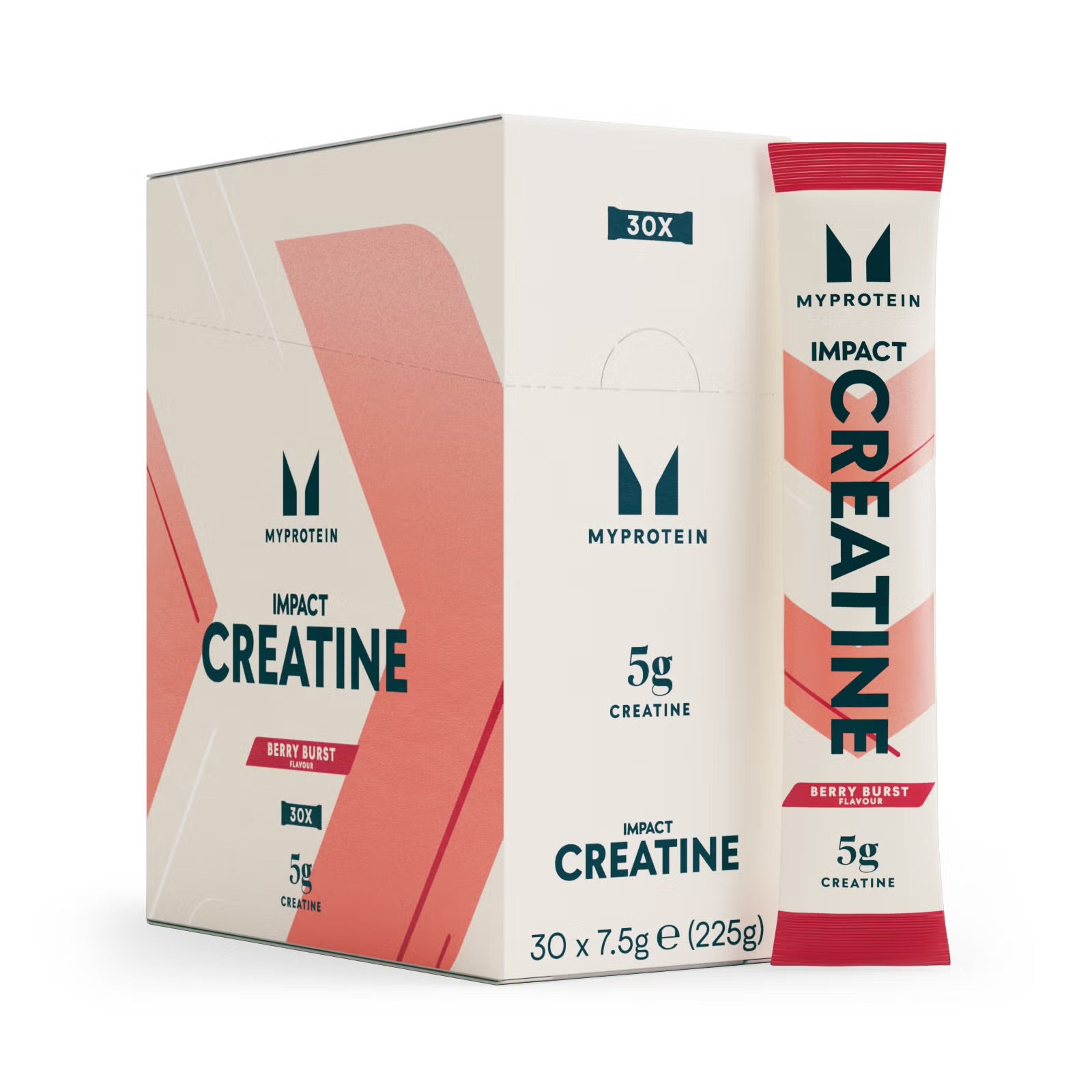 Impact Creatine | Pliculețe de creatină - 30 x 7.5g - Berry Burst