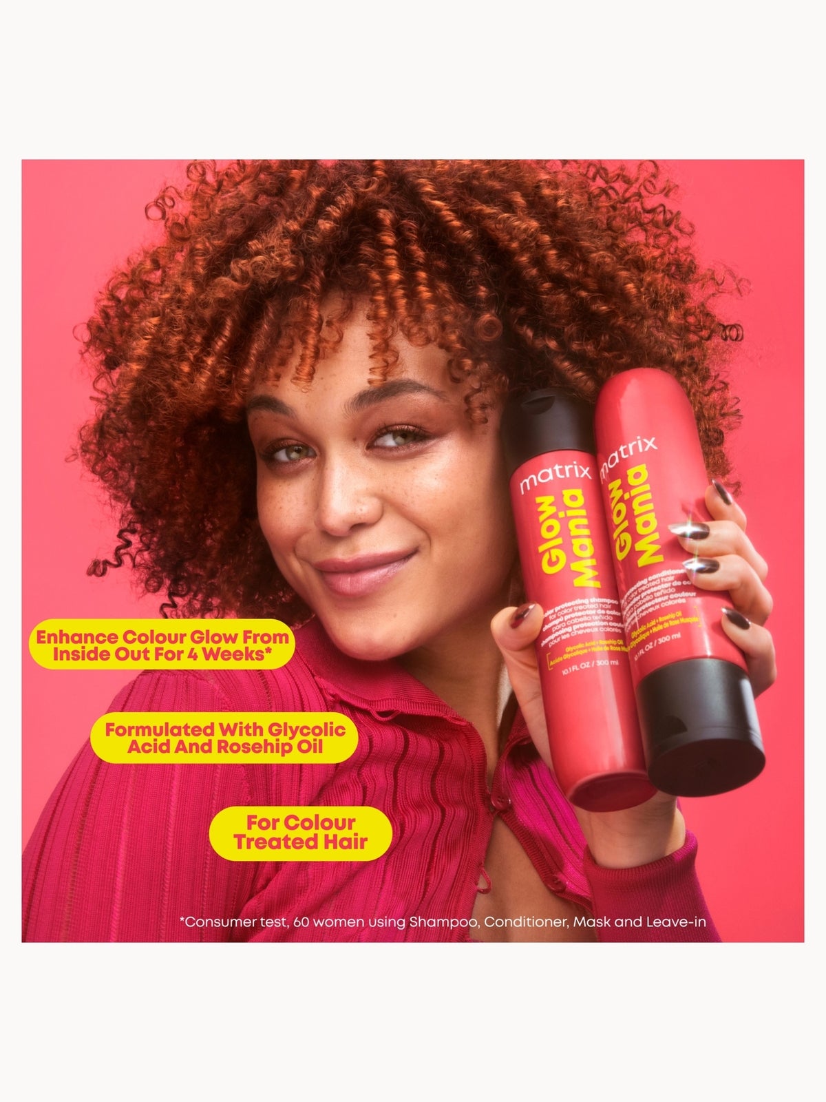 Glow Mania Super Gloss Protecting Mask 500ml with Mini Colour Protecting Shampoo & Conditioner 4