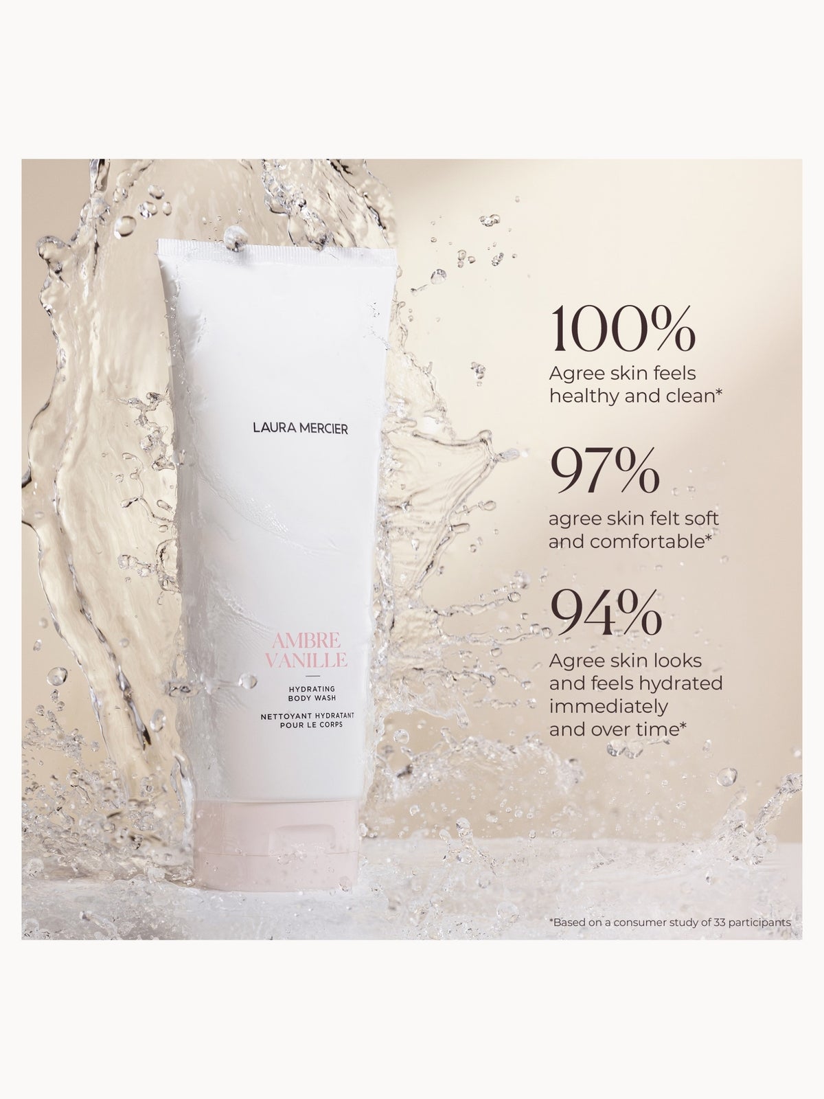 Laura Mercier Ambre Vanille Hydrating Body Wash 200ml 3