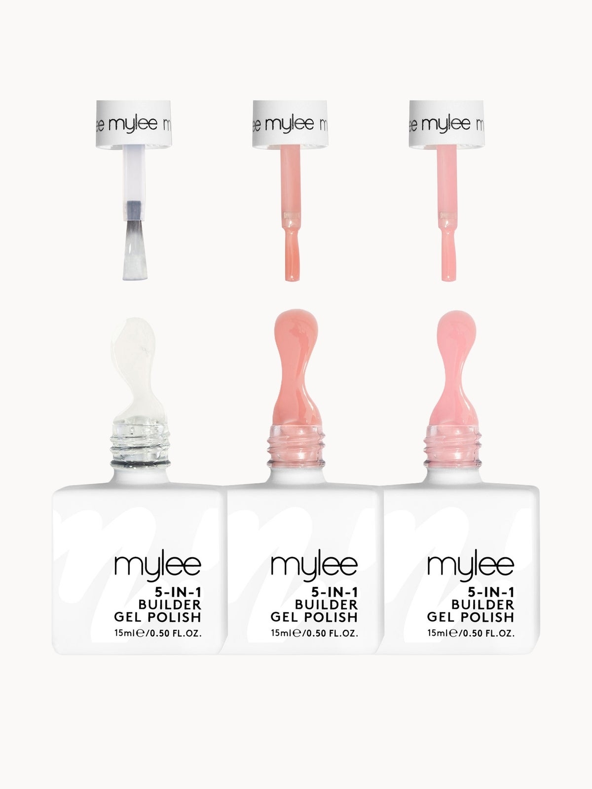 Mylee 5 in 1 Builder Gel Trio - Just Peachy (Worth £42) 5