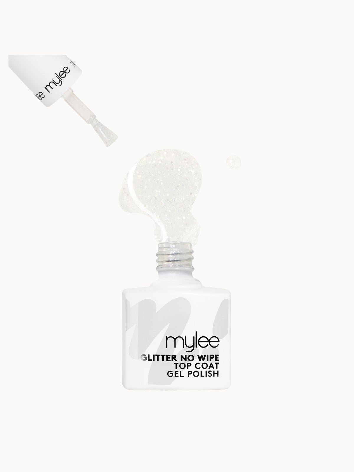 Mylee Gel Nail Polish Glitter No Wipe Top Coat