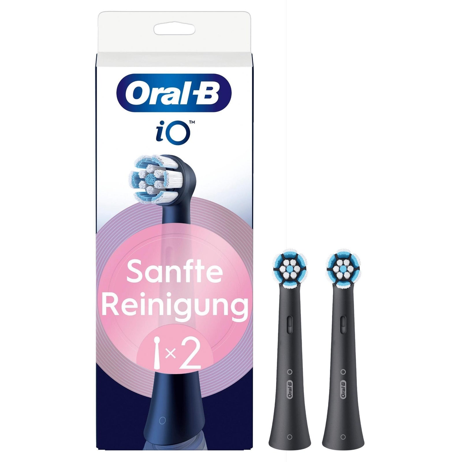 Oral-B iO Sanfte Reinigung – ORIGINAL Aufsteckbürsten für Elektrische Oral-B iO Zahnbürsten – Bürstenköpfe, Zahnbürstenaufsatz, Ersatzbürsten für empfindliches Zahnfleisch – Schwarz, 2 Stück - Bild 6