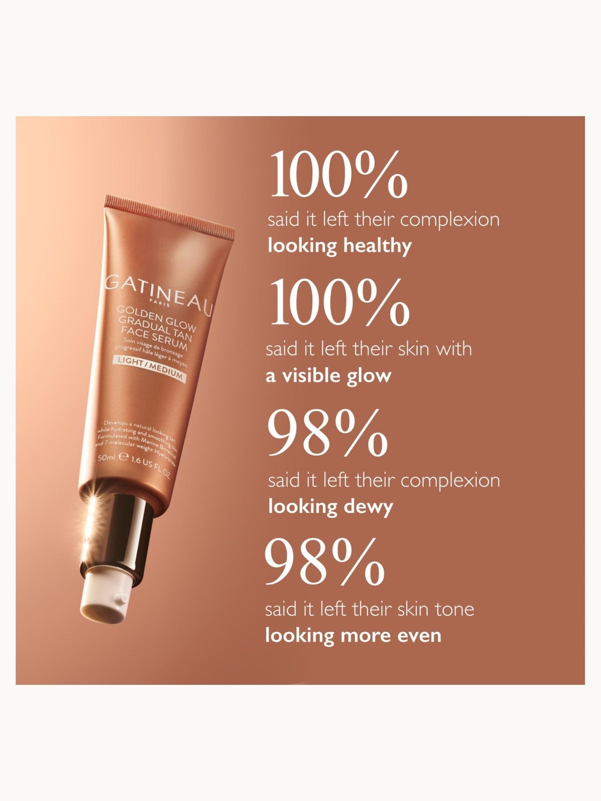 Gatineau Golden Glow Gradual Tan Face Serum 10ml - Medium/Dark 3