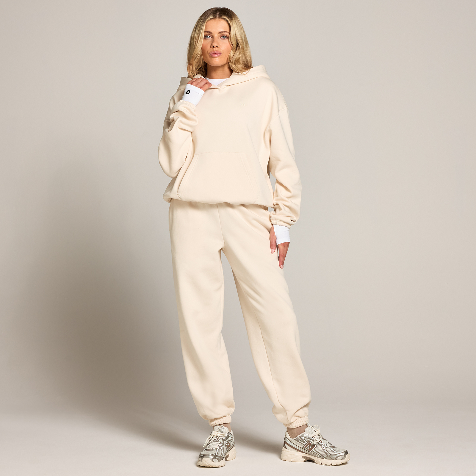 Thumbnail - MP X Tatiana Ultra Oversized-Kapuzenpulli – Cremig Weiß - XL