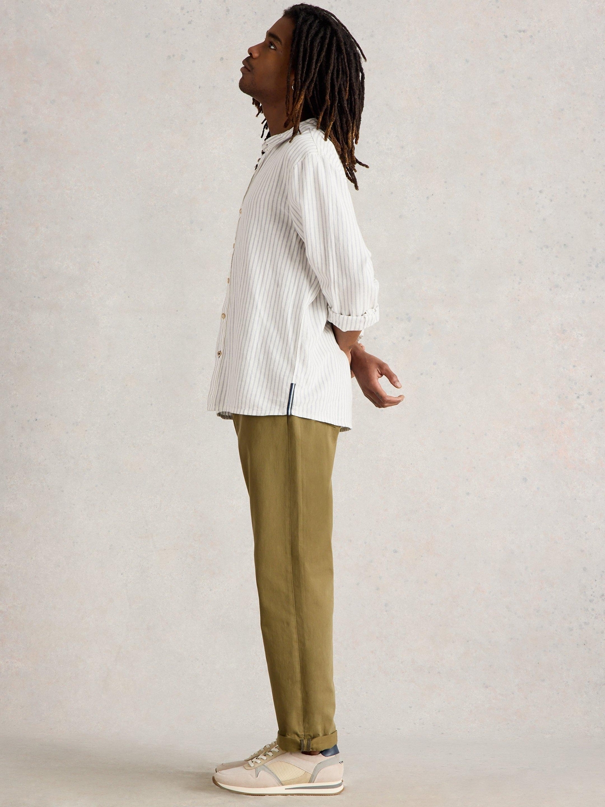 Gestreiftes Langarmhemd Keswick - XL