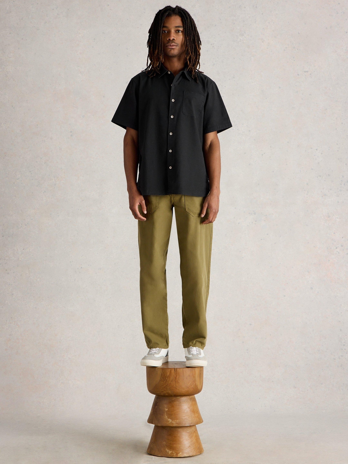 Kurzarmhemd Ely aus Leinen & Bio-Baumwolle - L