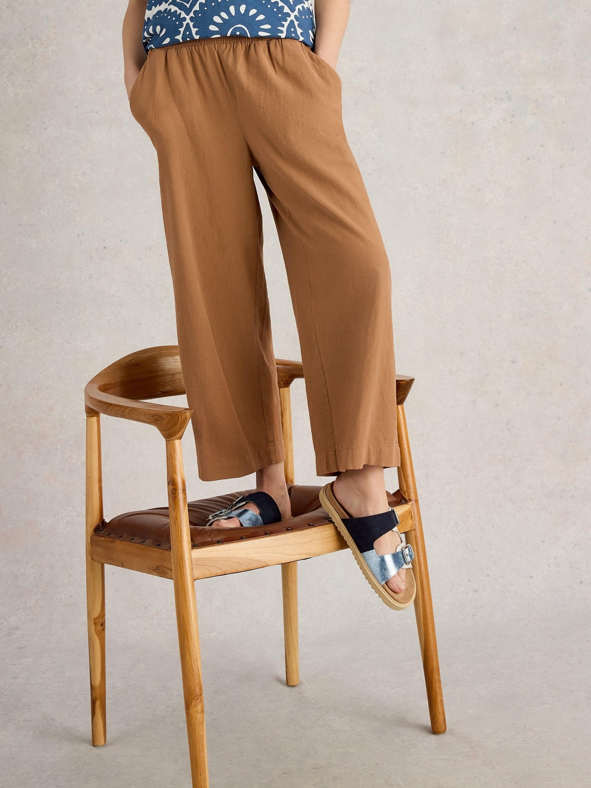 Culotte Shelly aus Leinenmischung - 46/R