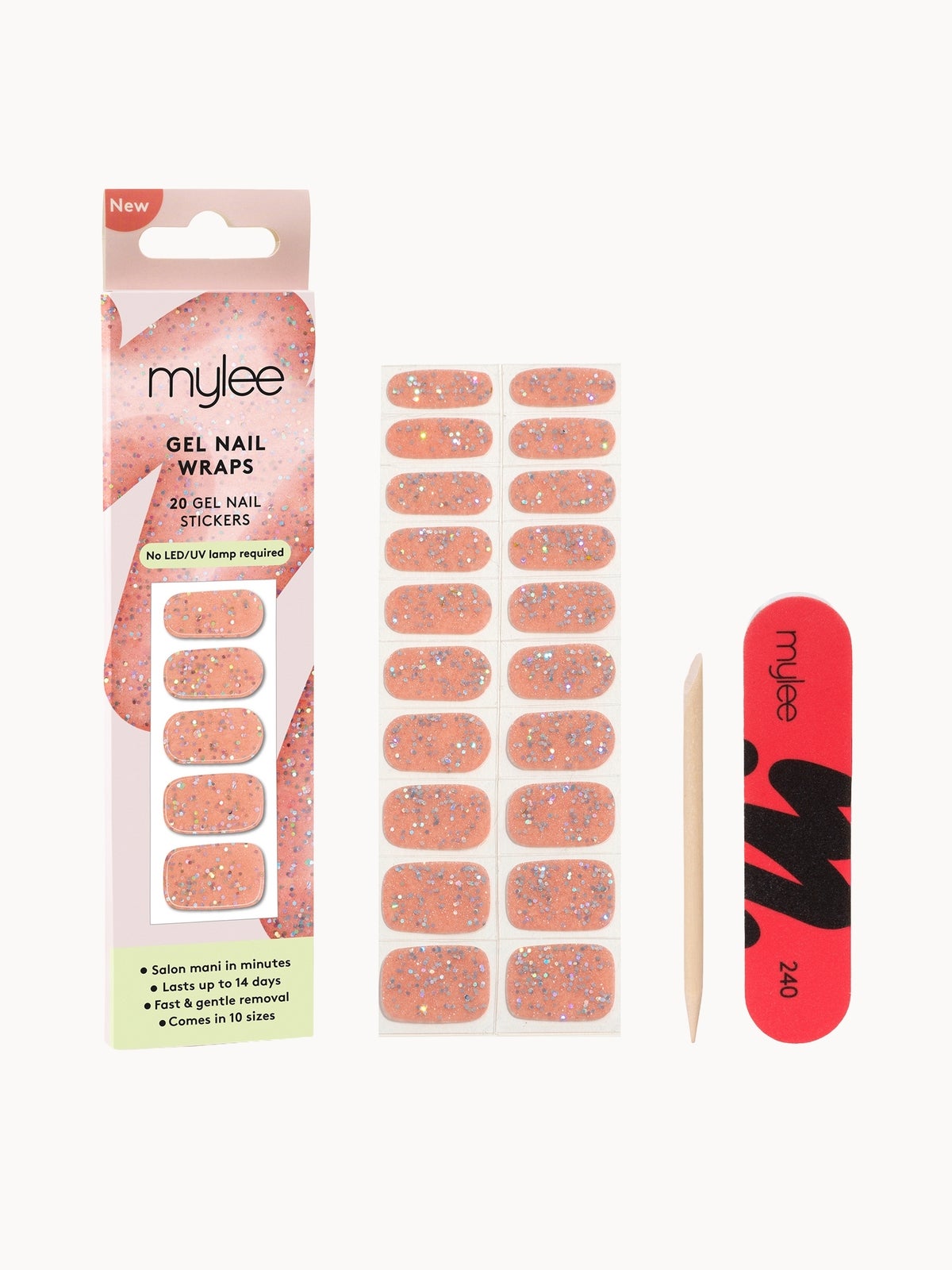 Mylee Gel Nail Wraps - Candy Floss