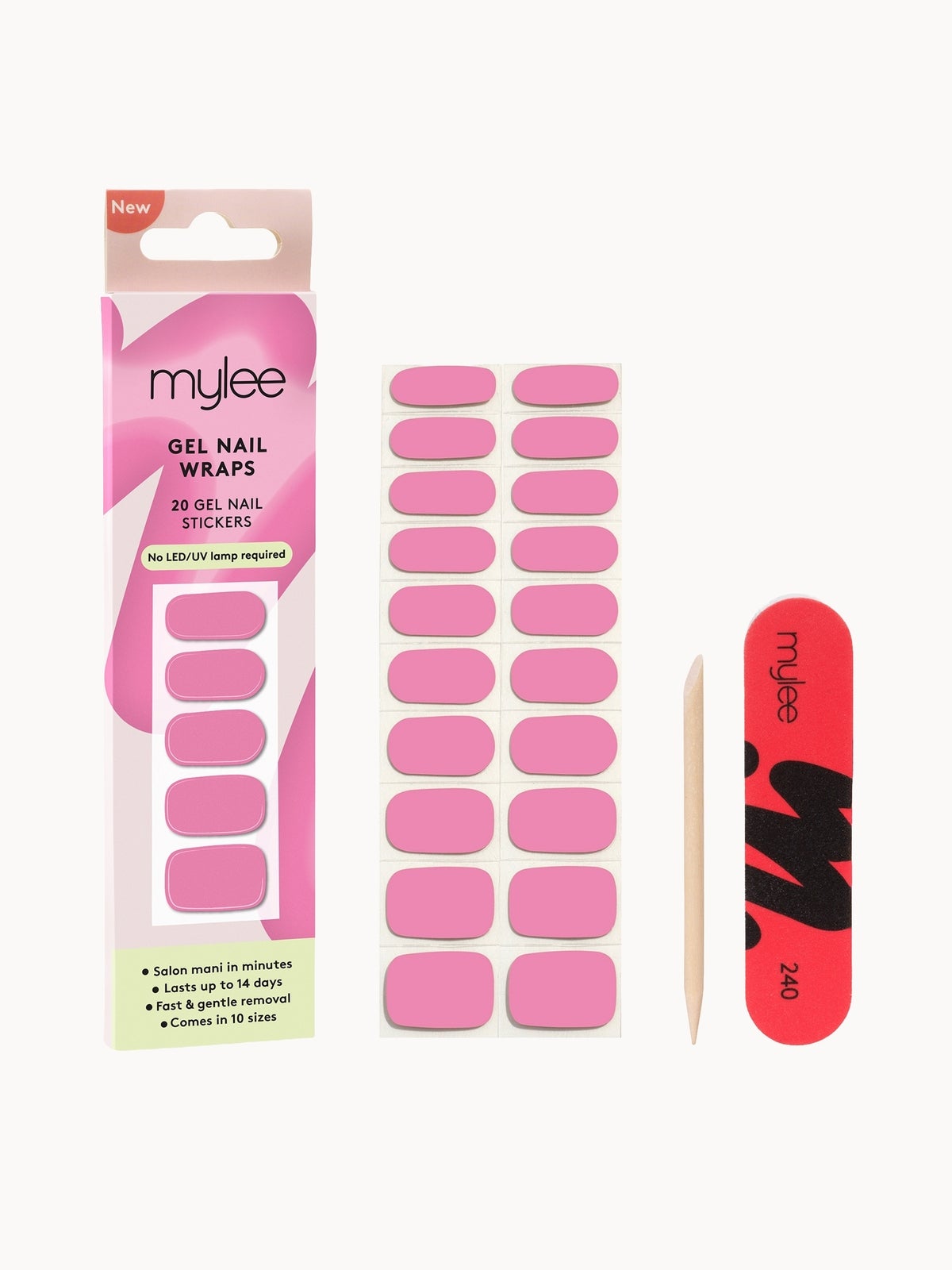 Mylee Gel Nail Wraps - Peony
