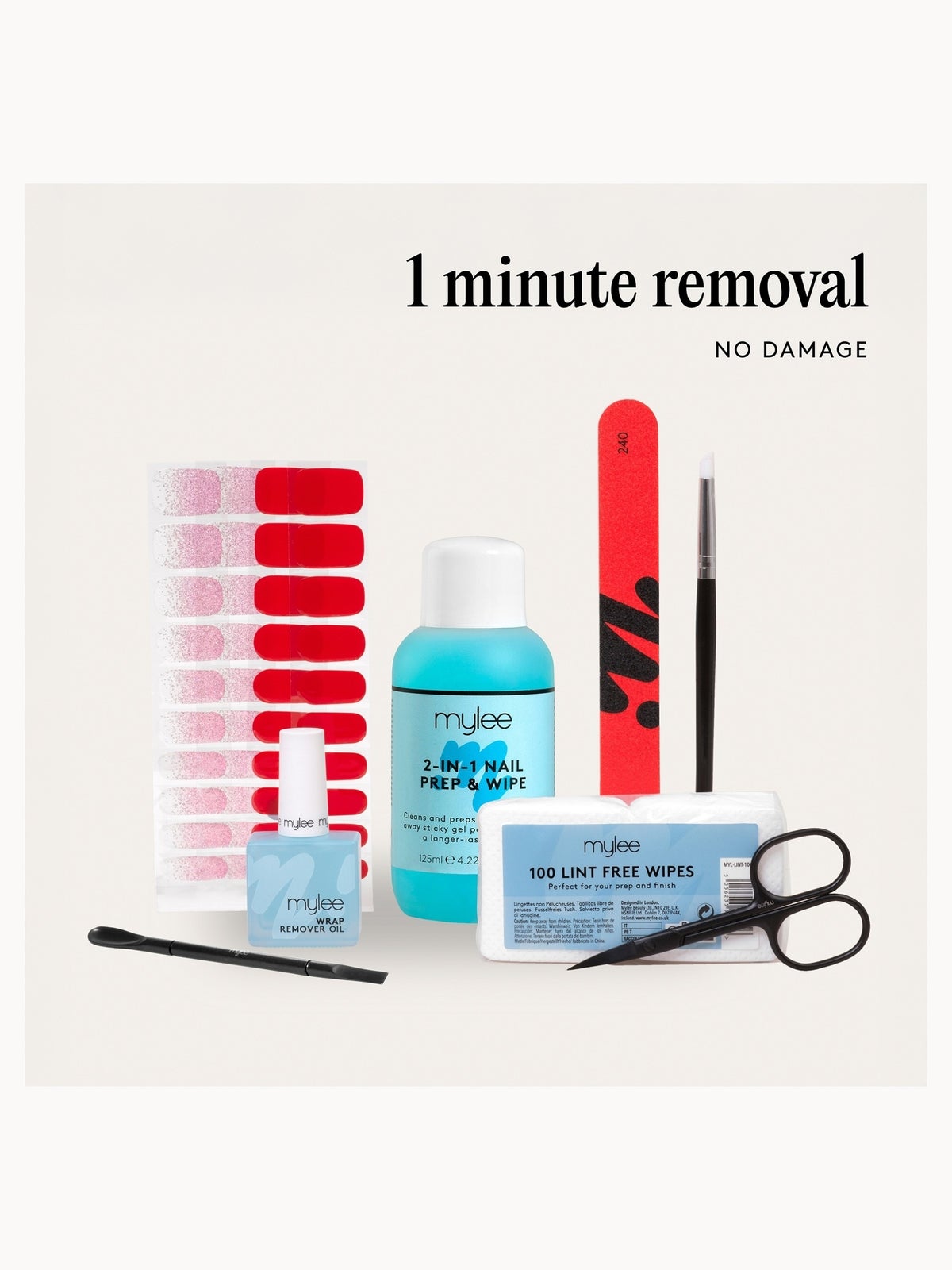 Mylee Gel Nail Wrap Kit 4