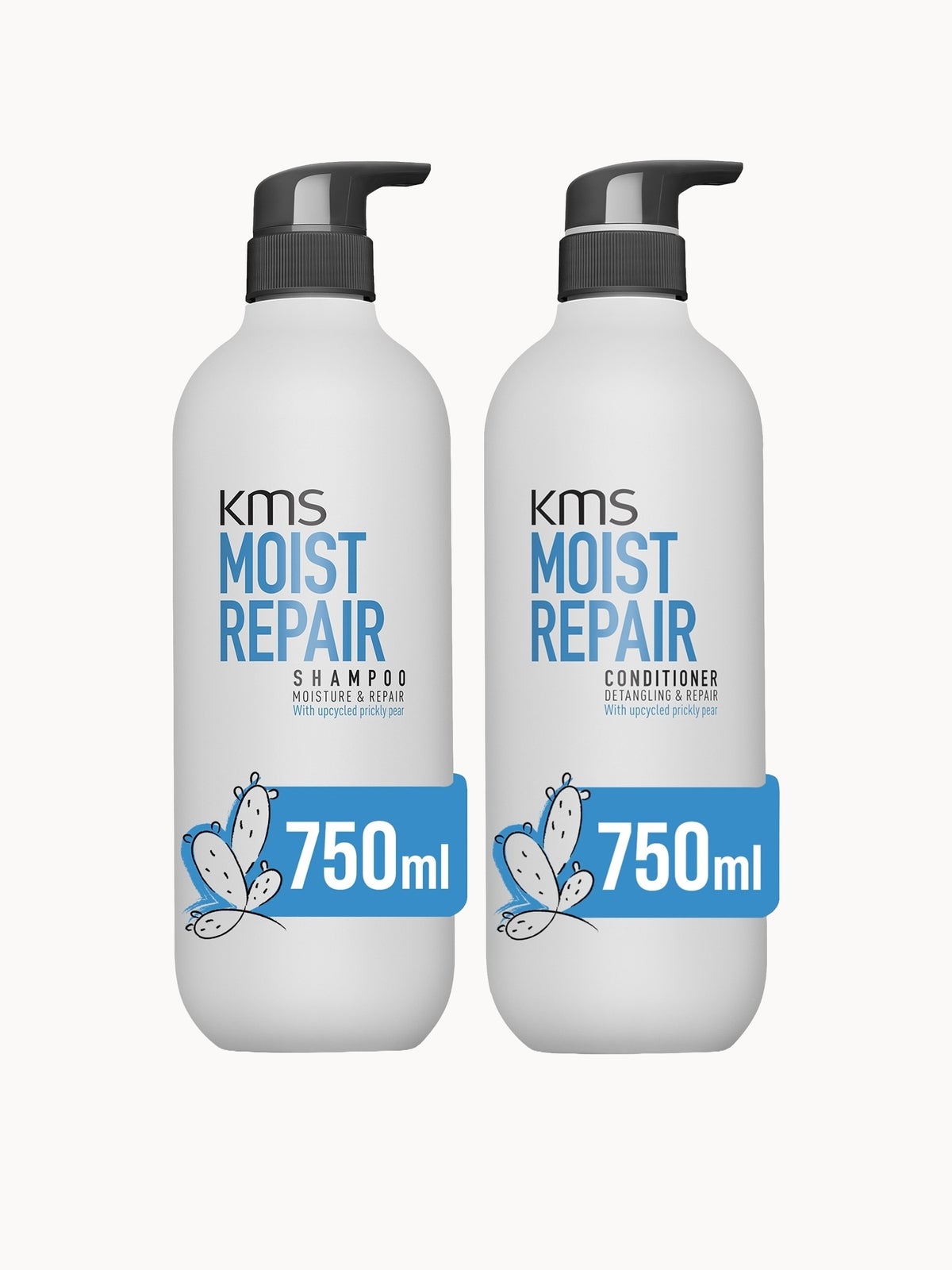 KMS Supersize Moist Repair Hair Rescue Shampoo and Conditioner Bundle for Dry and Damaged Hair (Worth £85.50)