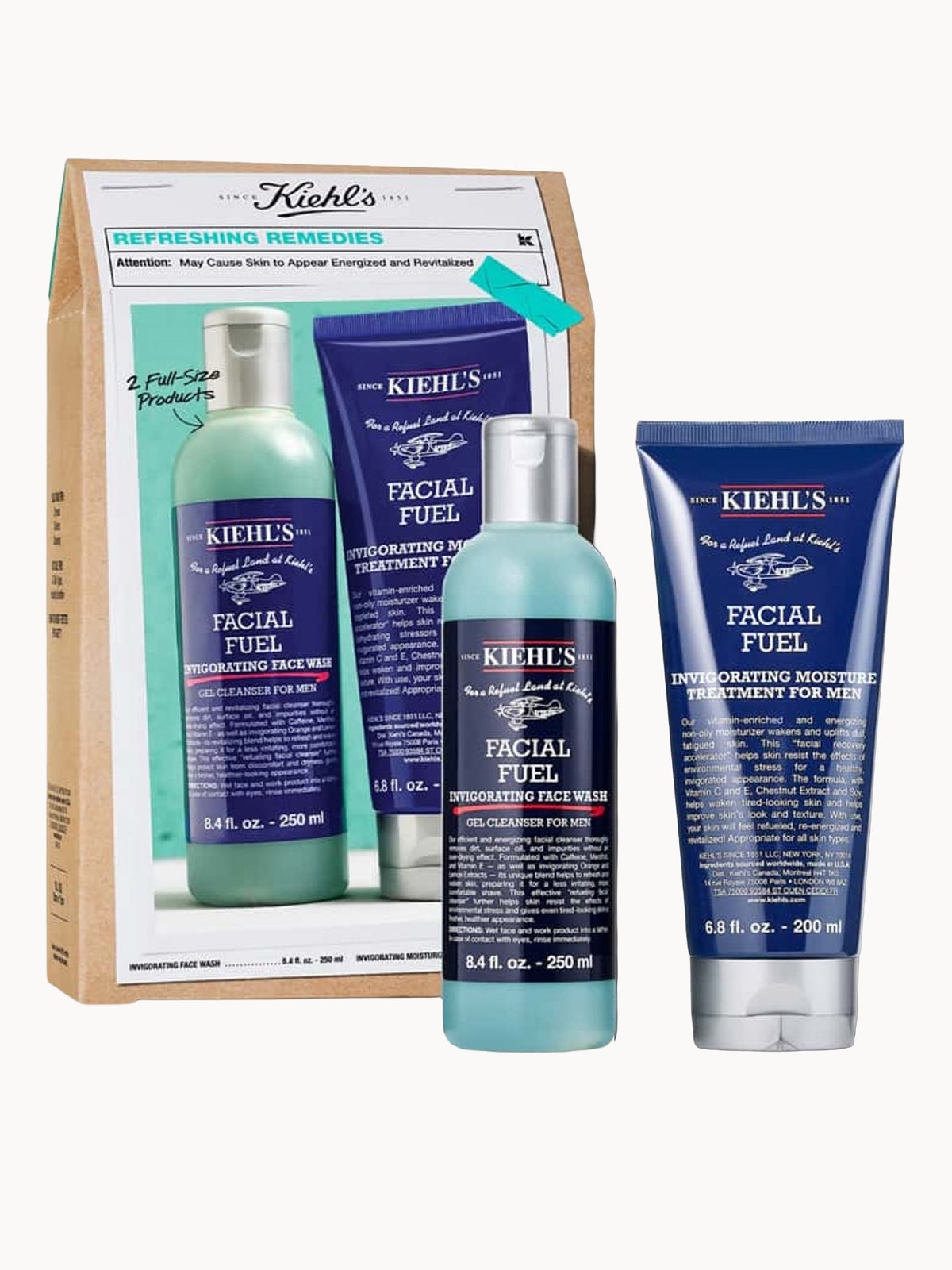 Kiehl's Facial Fuel Face Wash Set (Worth £92)